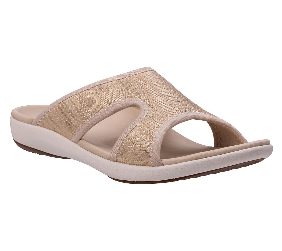 Revitalign Orthotic Metallic Slide Sandals - Brook