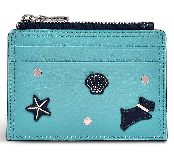 RADLEY Starfish & Seashells Zip Leather Coin Purse