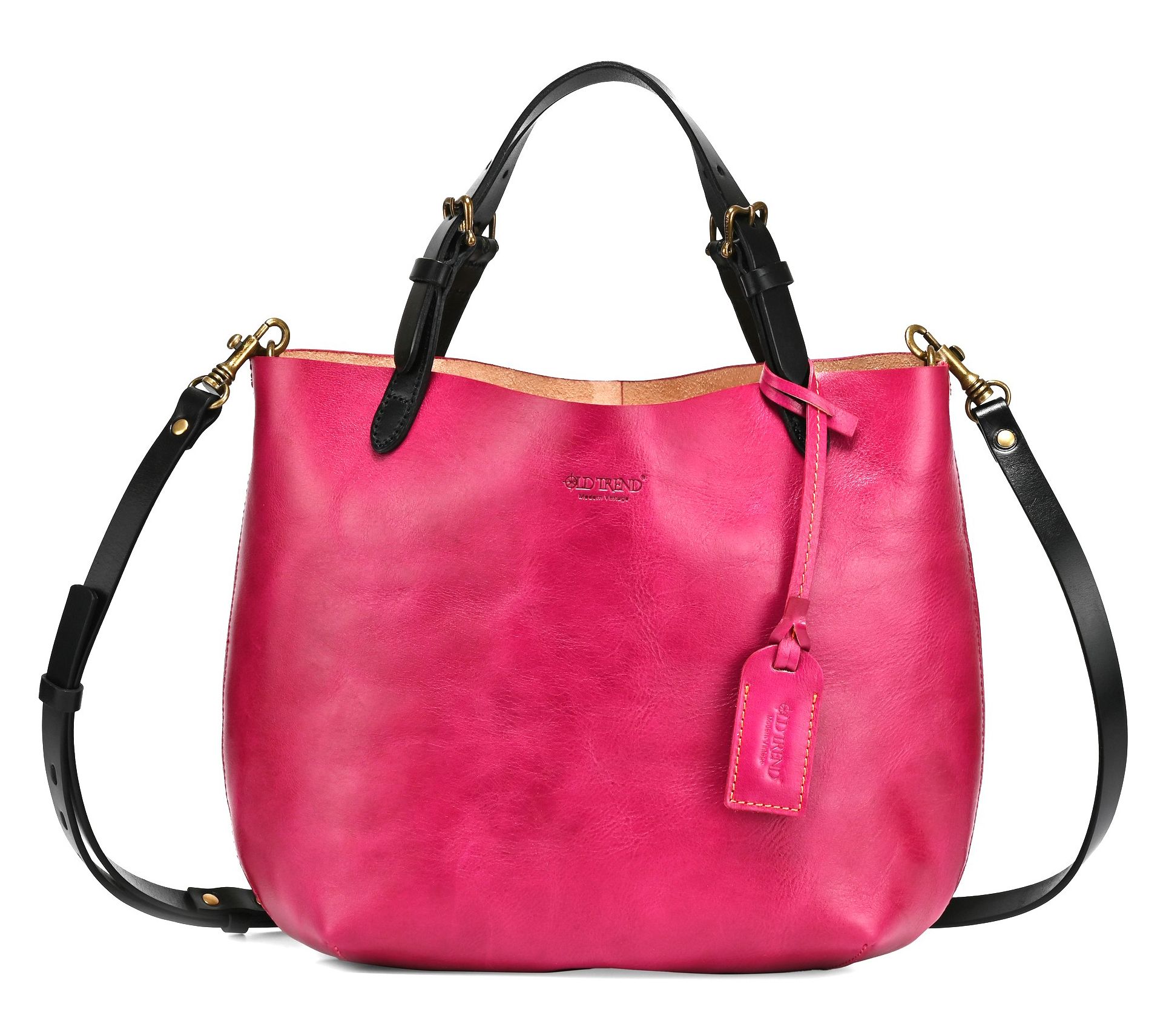 Old Trend Island Leather Mini Tote with Crossbody Strap