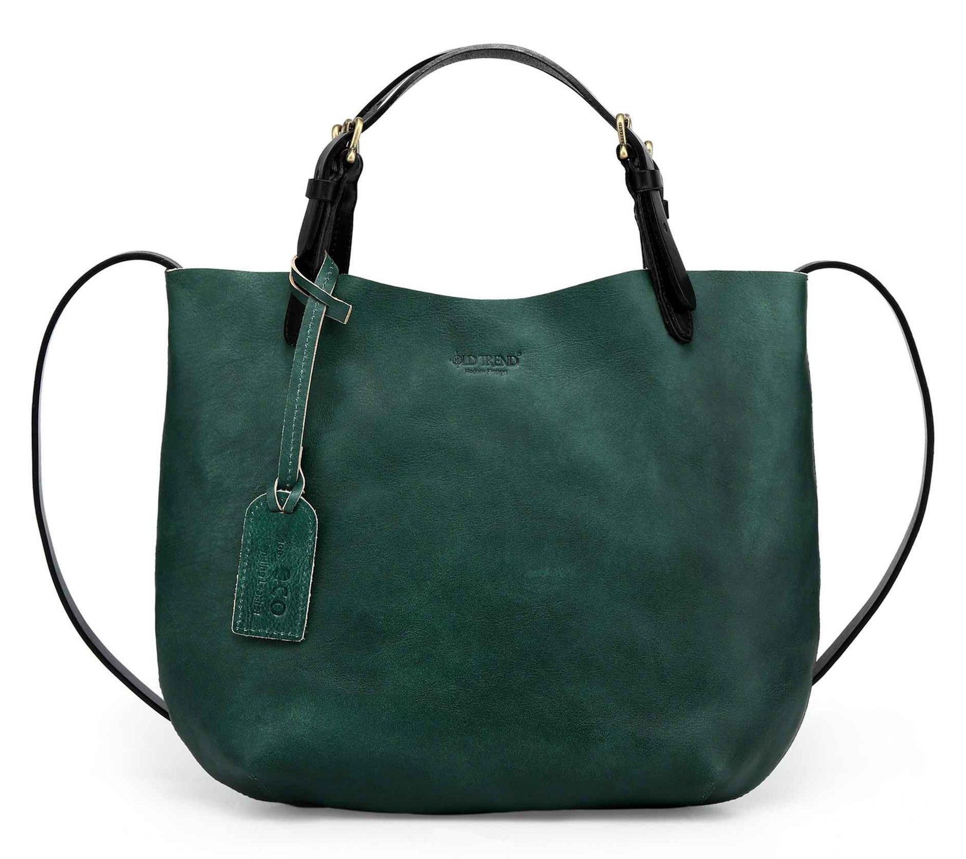 Old Trend Island Leather Mini Tote with Crossbody Strap