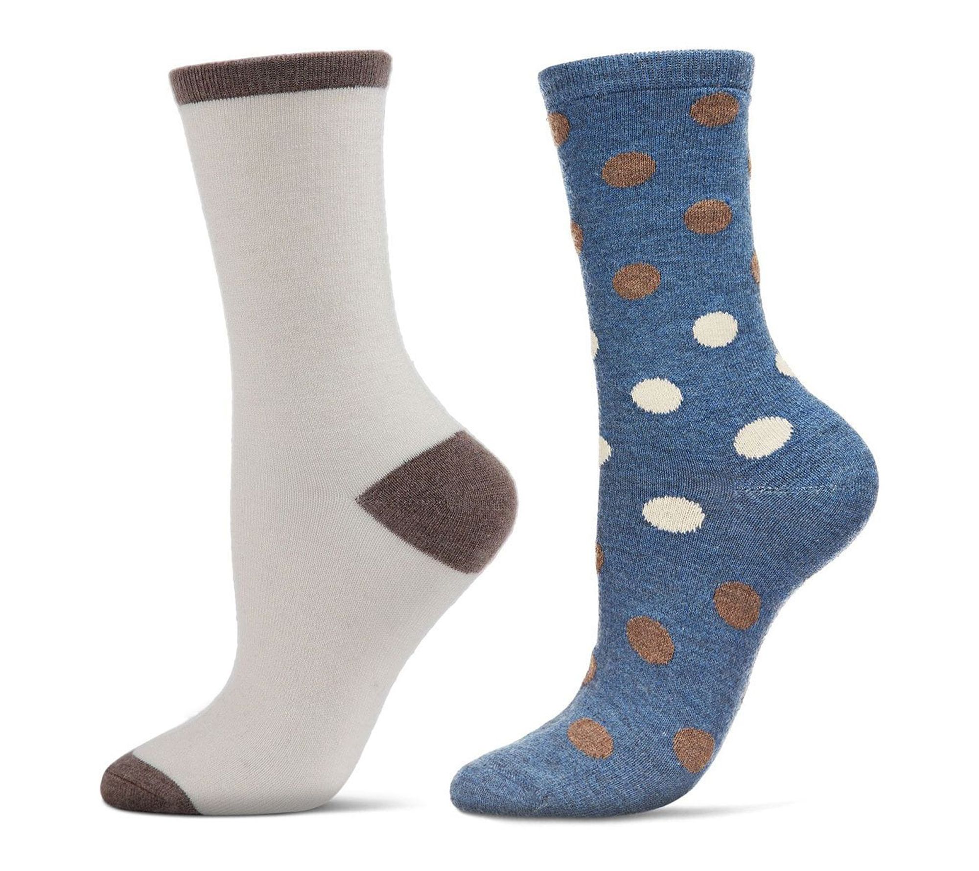 MeMoi Set of 2 Women's Cashmere Blend Novelty S ocks