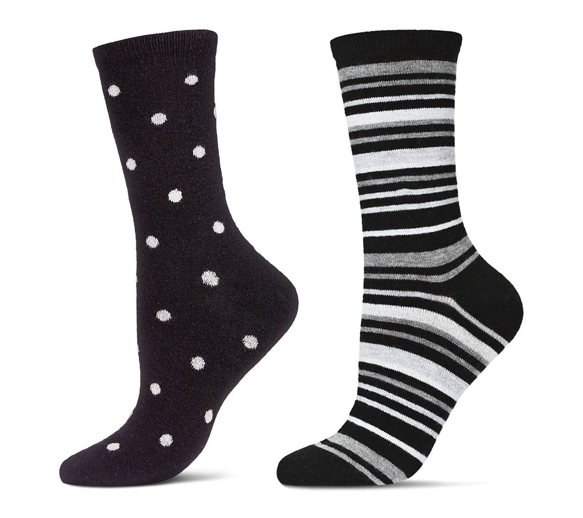 MeMoi Set of 2 Women's Cashmere Blend Novelty S ocks