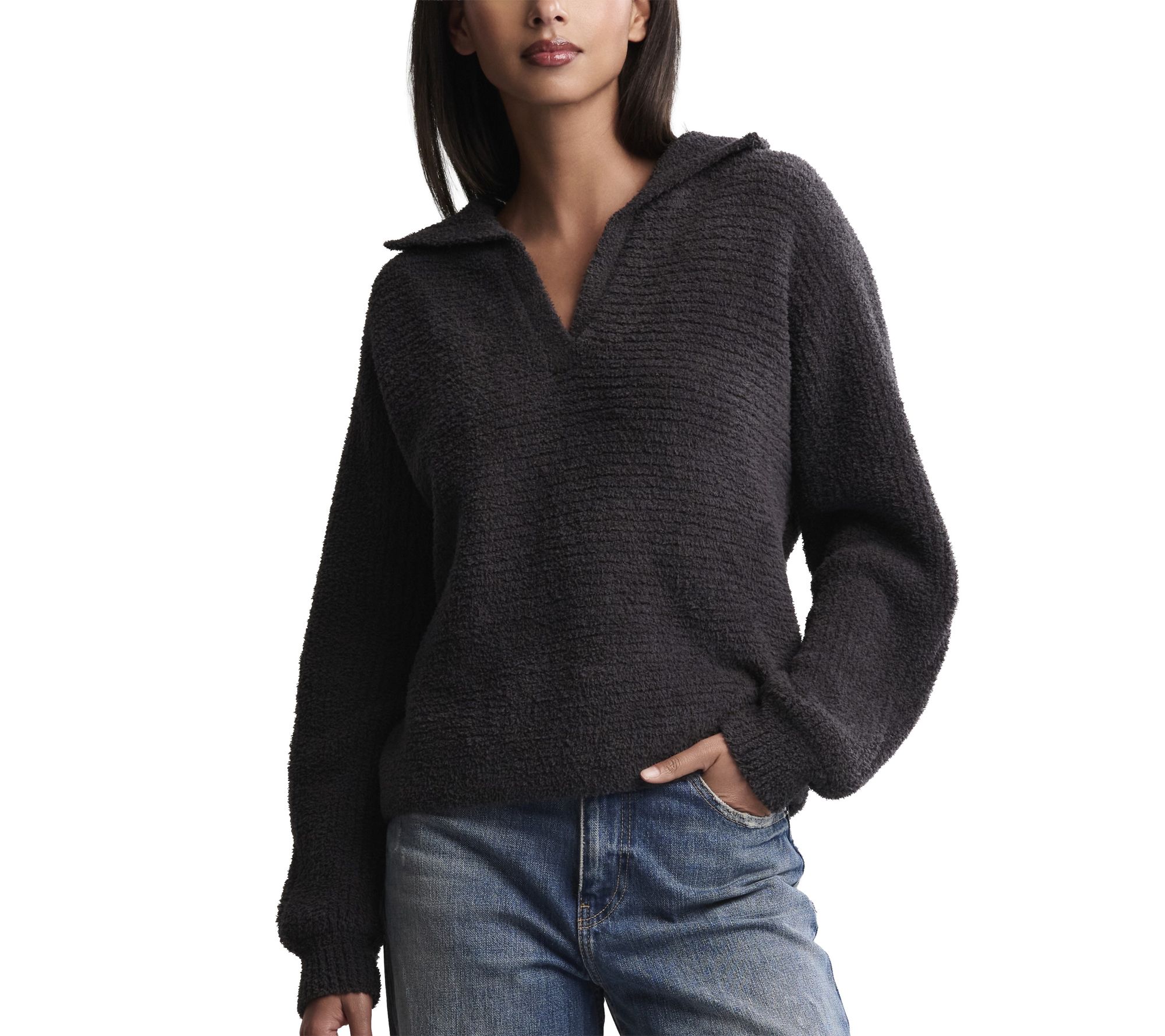 Barefoot Dreams CozyChic Dolman Sleeve CollaredPullover