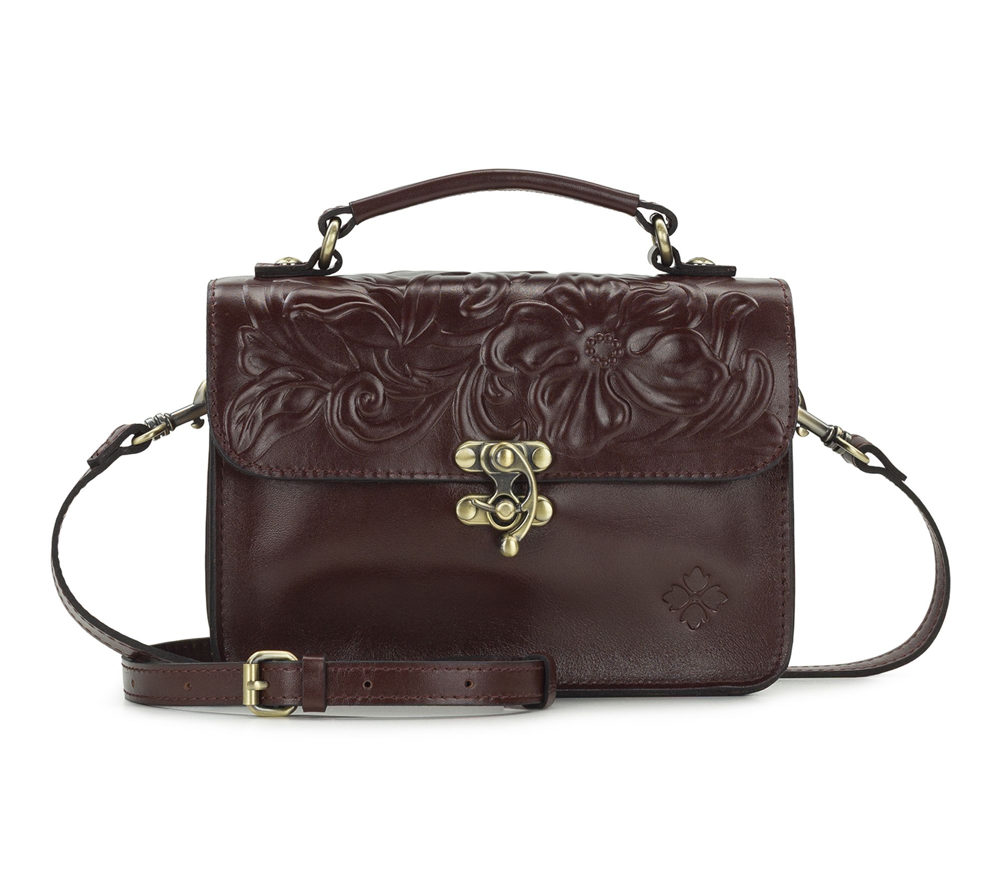 Patricia Nash Colonna Top Handle Crossbody - Classic Tooled