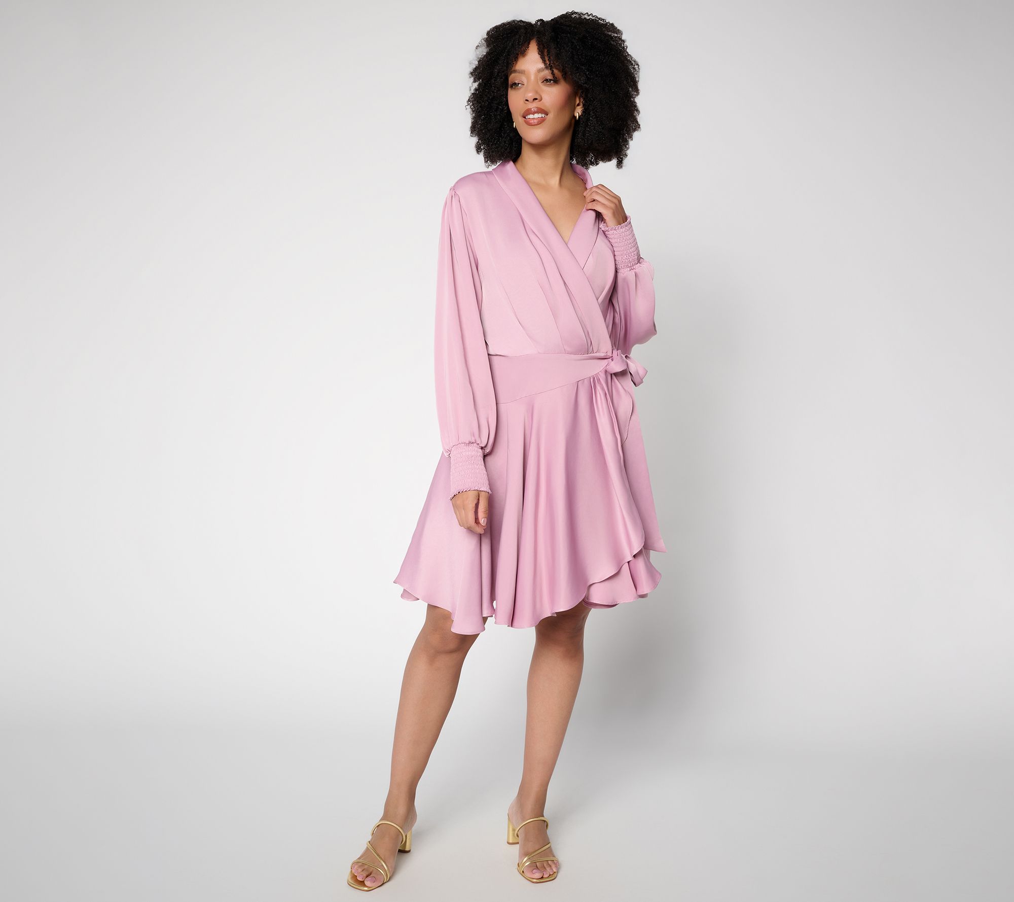 Silkee by Aimee Kestenberg Get Outta Here A-Line Wrap Dress
