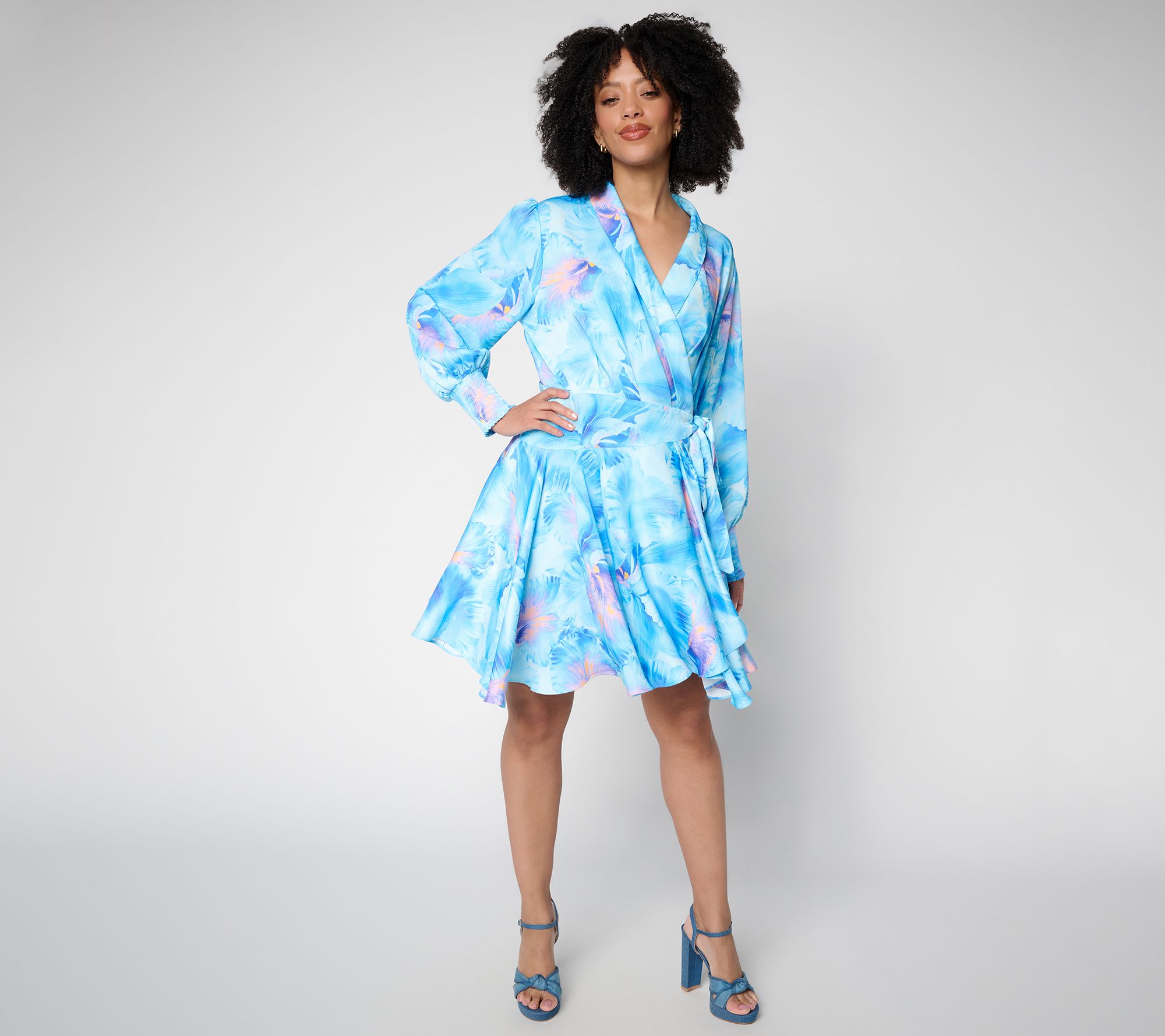 Silkee by Aimee Kestenberg Get Outta Here A-Line Wrap Dress