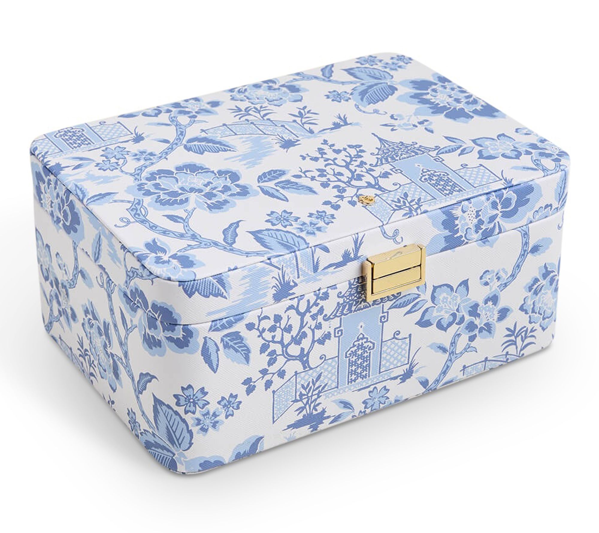 Spartina 449 Medium Desktop Jewelry Case GardenToile