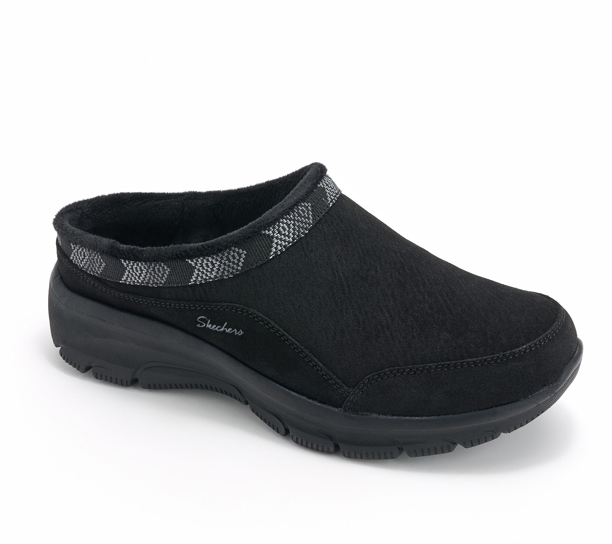 "As Is" Skechers Easy Going Suede Trimmed Clogs - Seasonal Grace