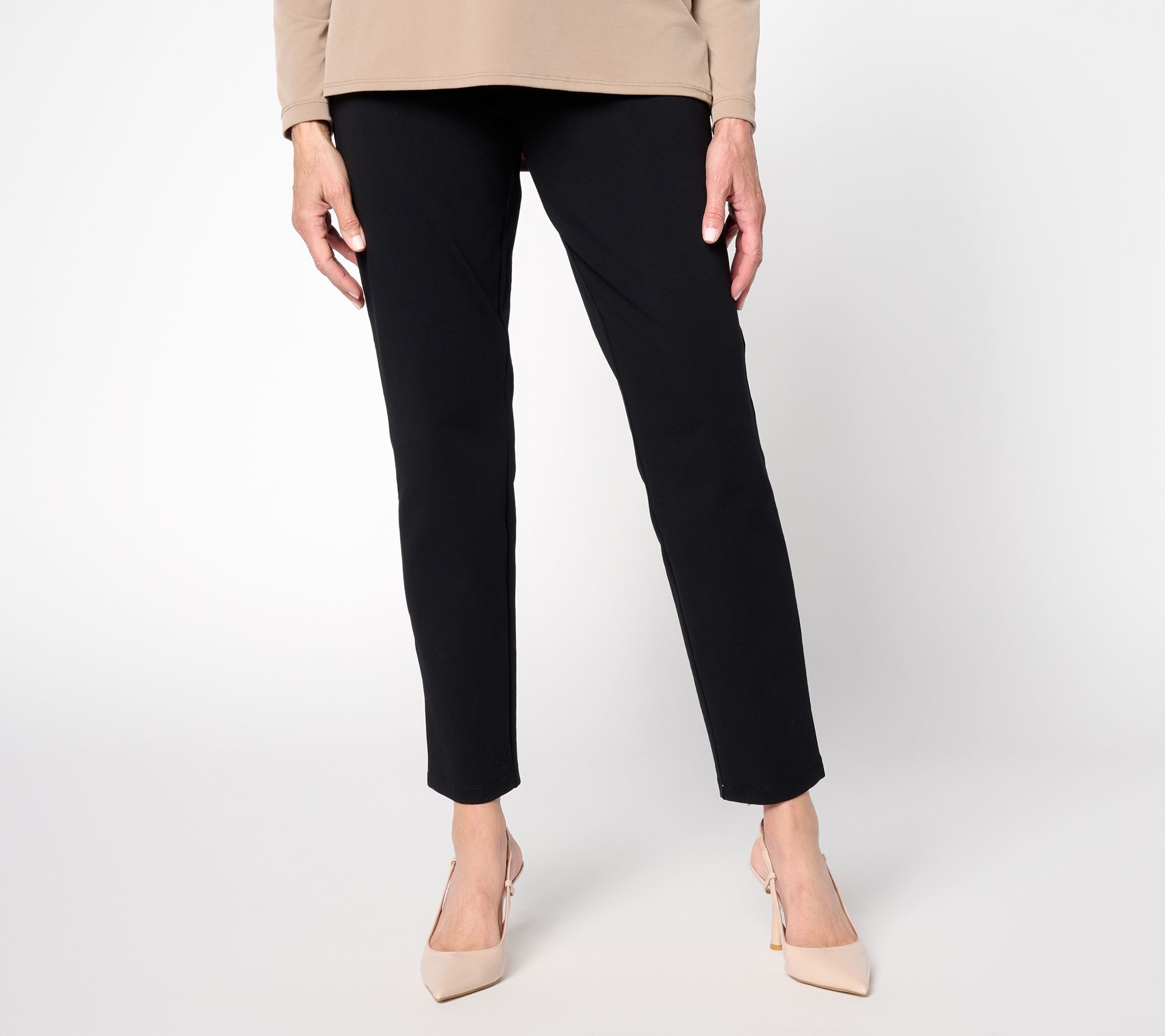 "As Is" Susan Graver Weekend Petite Premium Stretch Slim Leg Ankle Pant