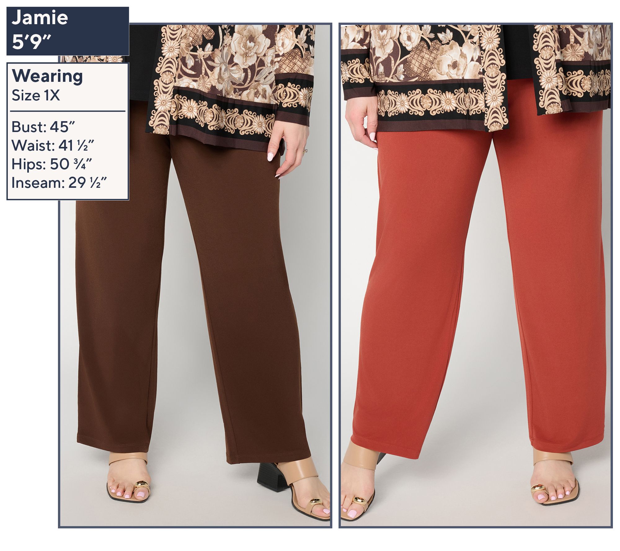 Susan Graver Essentials Set of 2 Liquid Knit Pants - QVC.com
