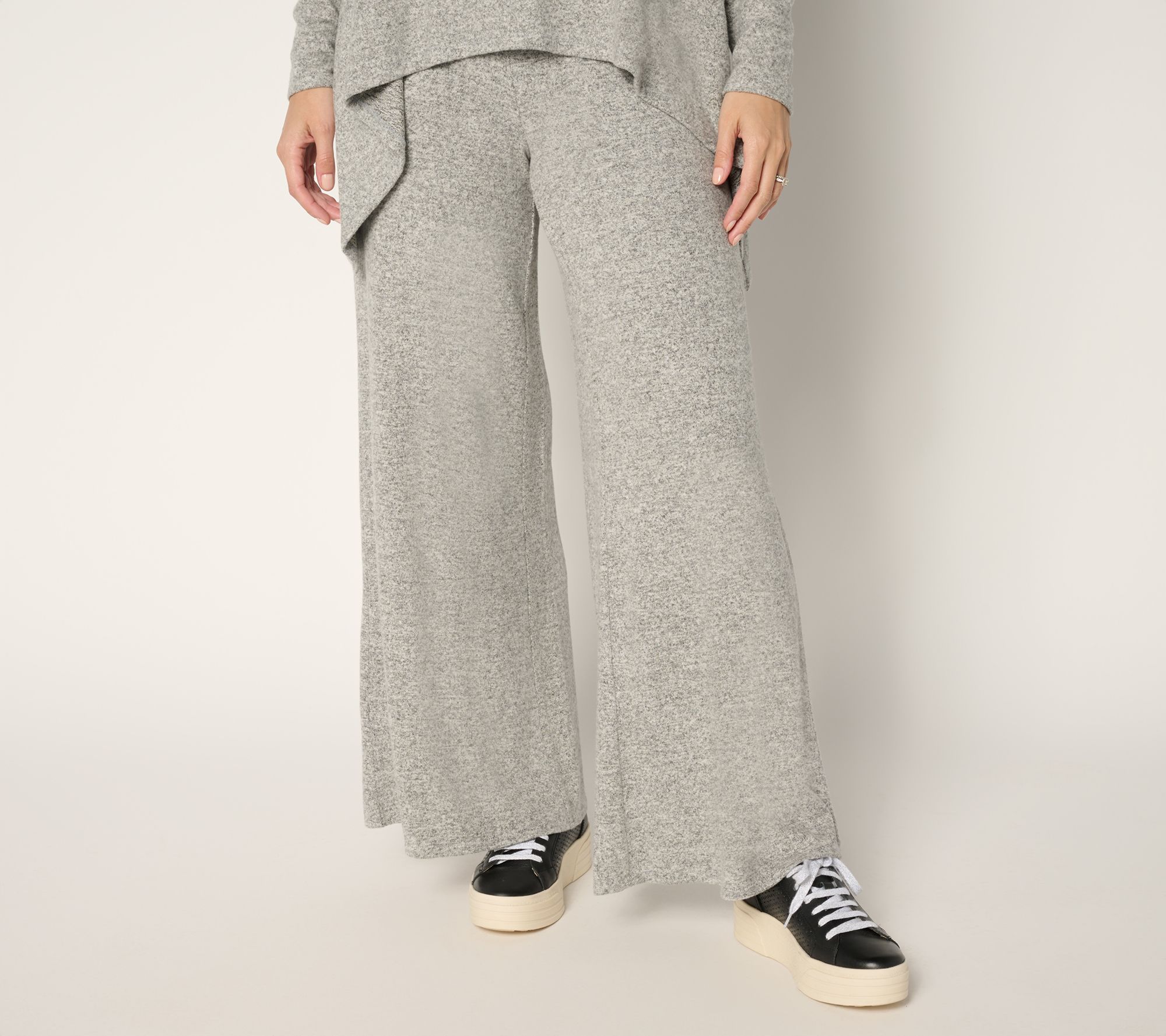 "As Is" Peace Love World Comfy Petite Wide Leg Pull On Pants