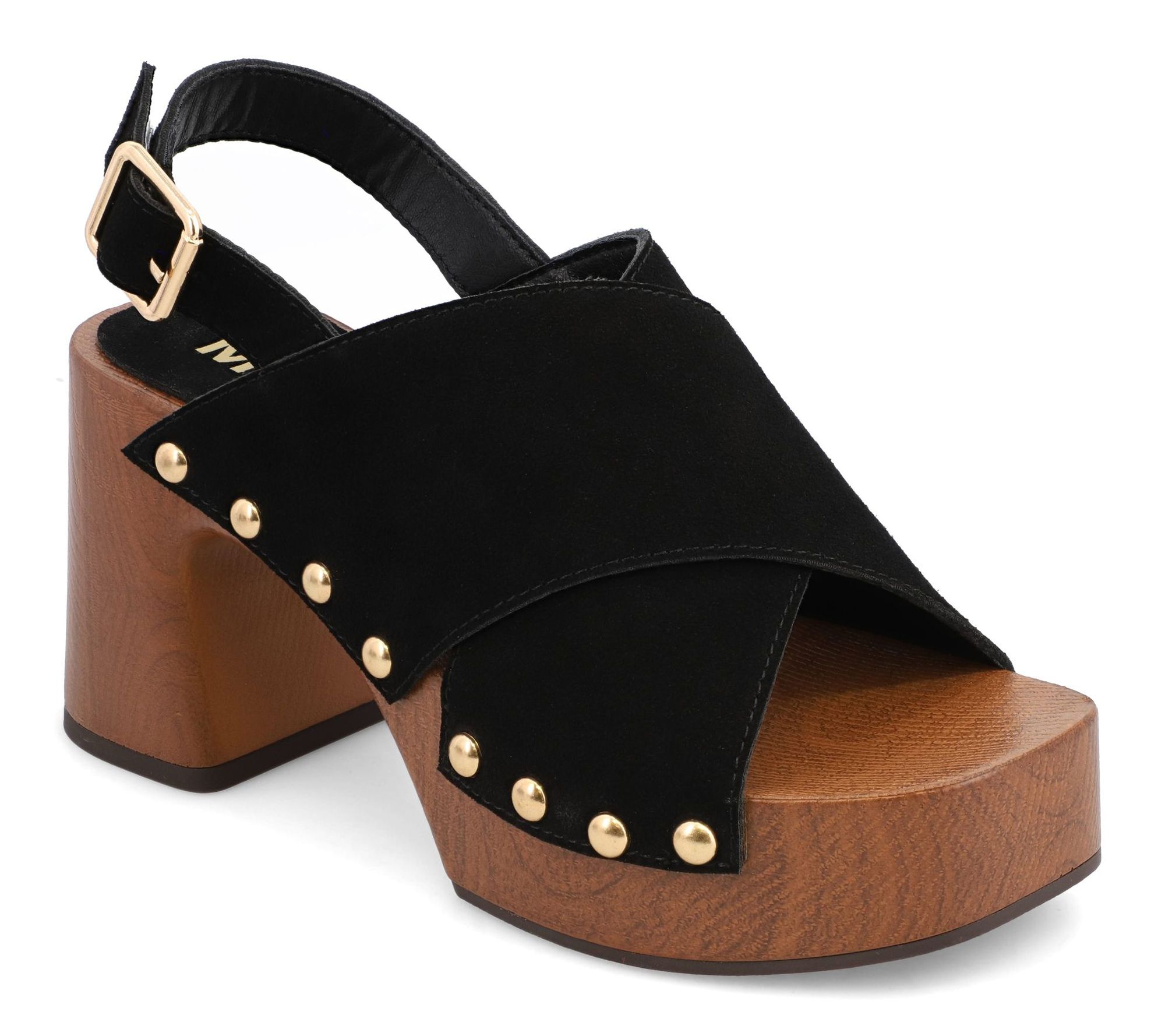 MIA Suede Slingback Platform Sandals - Eudora