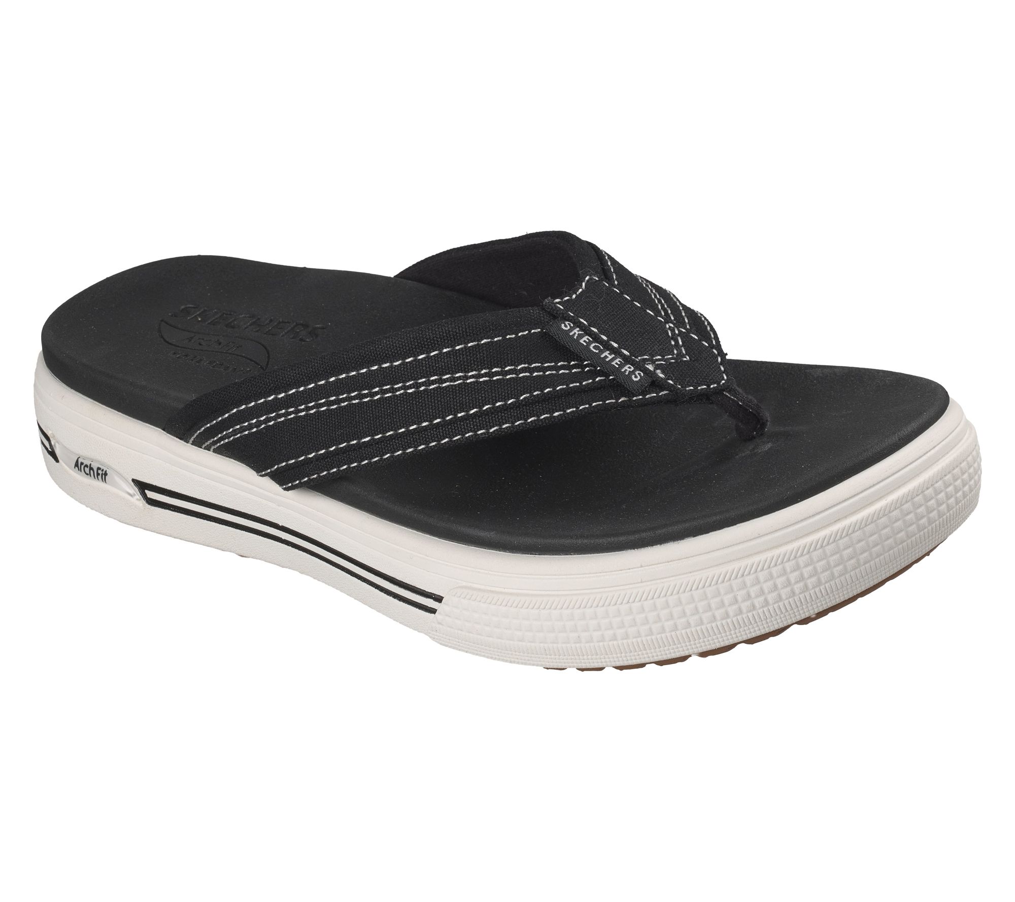 "As Is" Skechers Arch Fit Vegan Washable Thong Sandals-Perfect