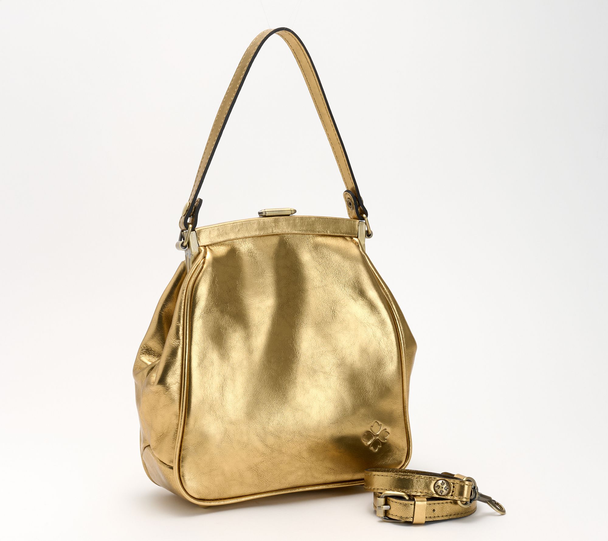 "As Is" Patricia Nash Komos Leather Frame Crossbody