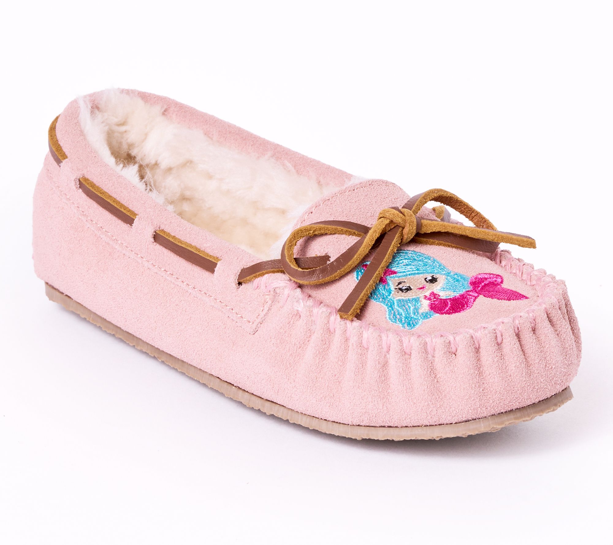Minnetonka Children's Cassie Suede Mermaid Slippers