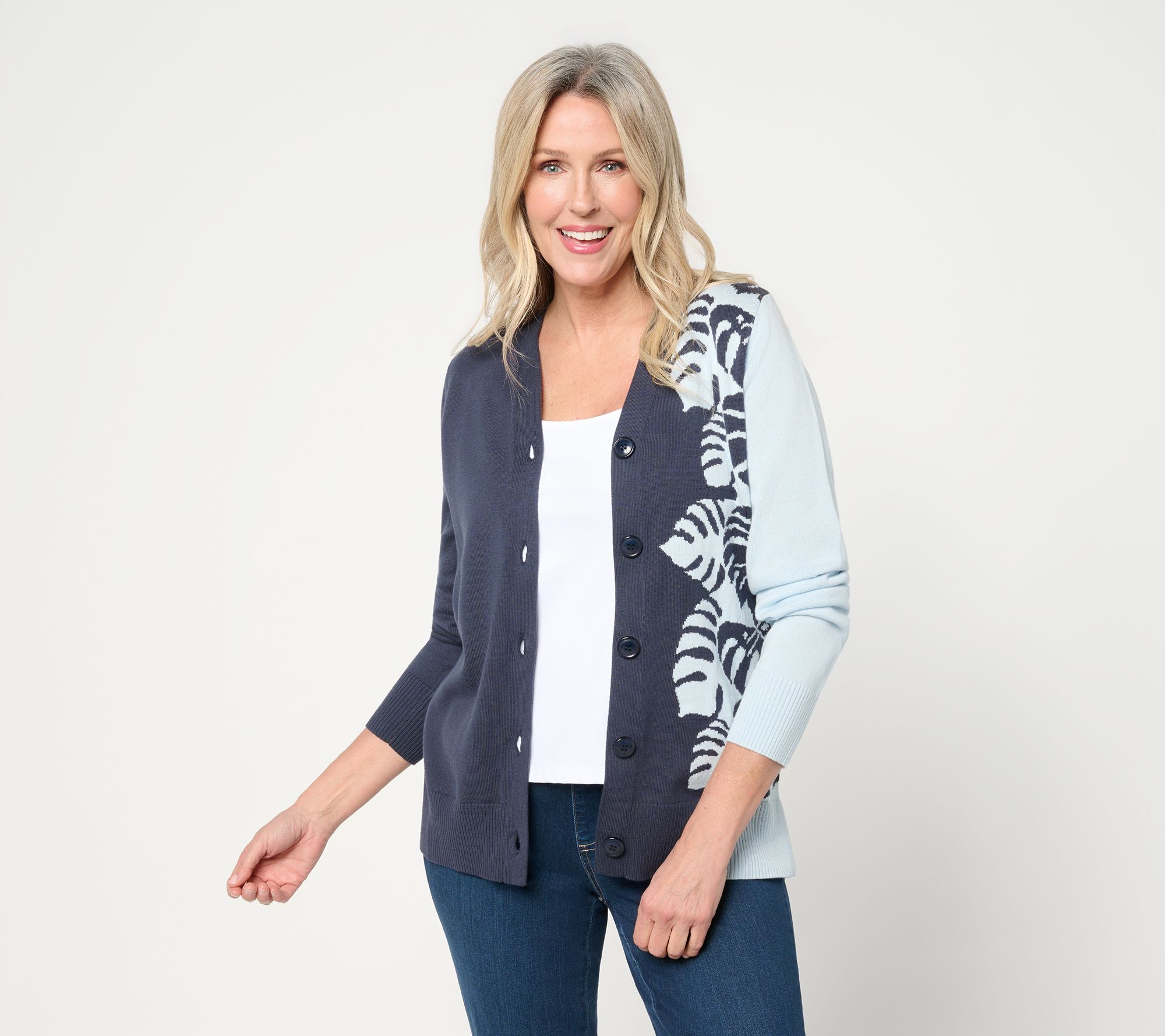 "As Is" Belle Beach by Kim Gravel Palm Chic Coastal Cardigan