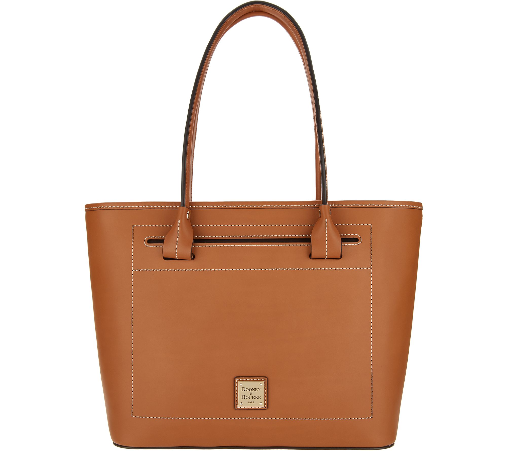 Dooney & bourke beacon 2025 ziptop smooth leather tote