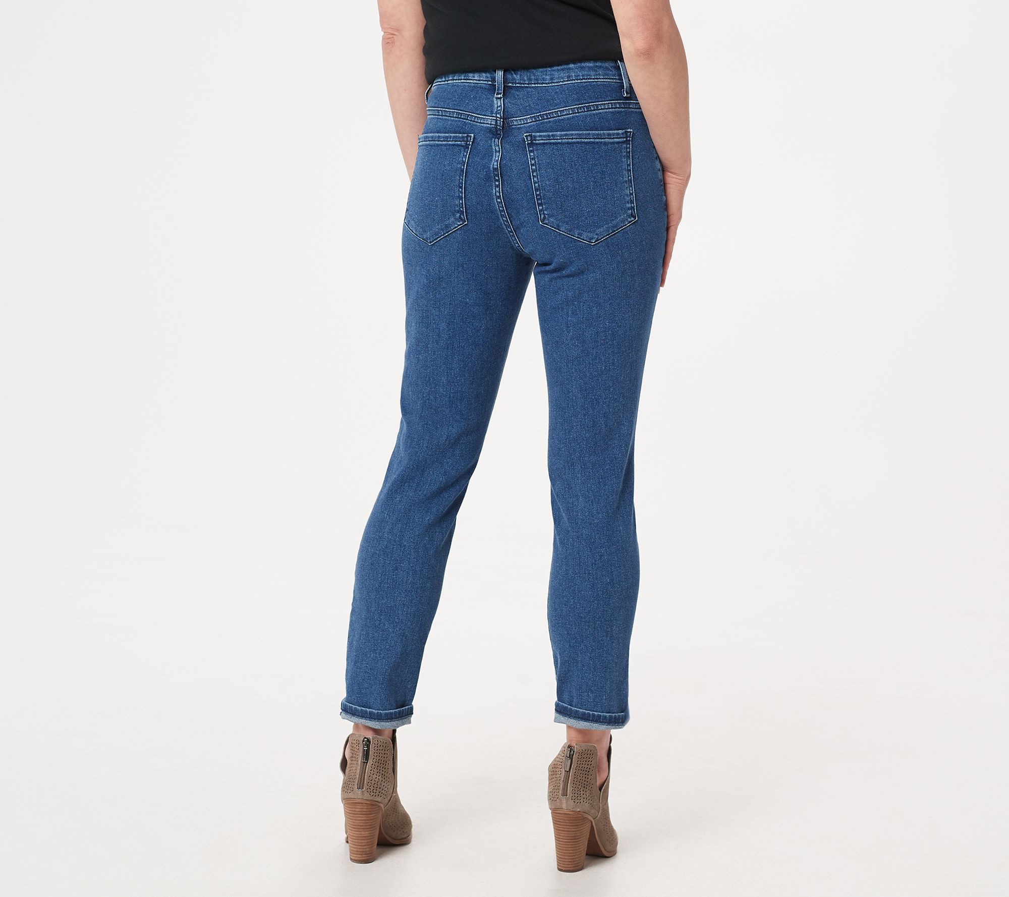 BROOKE SHIELDS Timeless Petite Ankle Jeans- Indigo - QVC.com