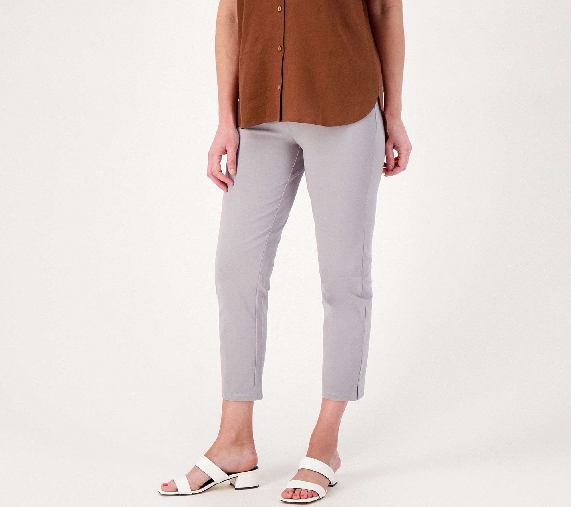 Susan Graver Regular Weekend Premium Stretch Crop Pants