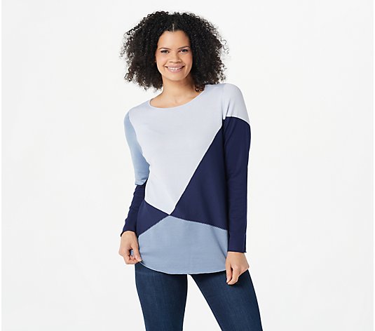 Belle by Kim Gravel Colorblocked Sweater