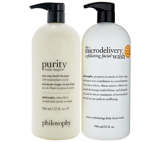 philosophy super-size purity & microdelivery cleansing set