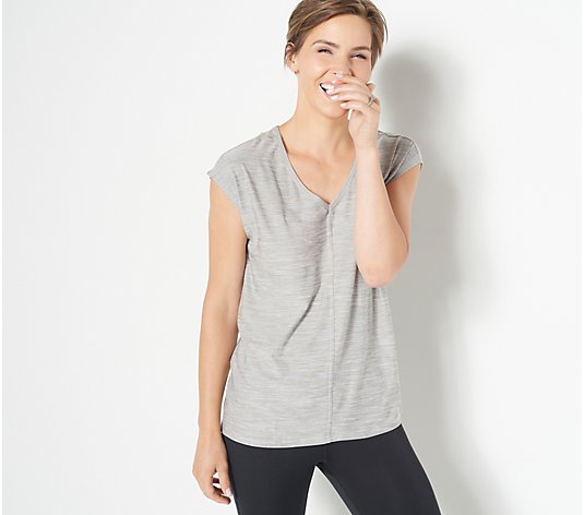 Fit 4 All by Carrie Wightman V-Neck Seamed Top