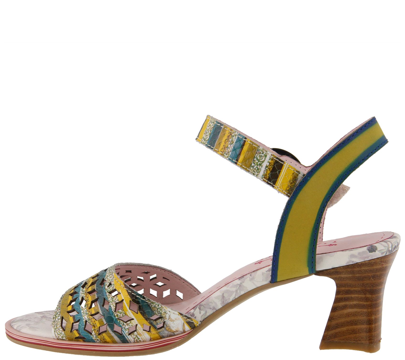 L'Artiste by Spring Step Leather Ankle Strap Sandals - Madelyn - QVC.com
