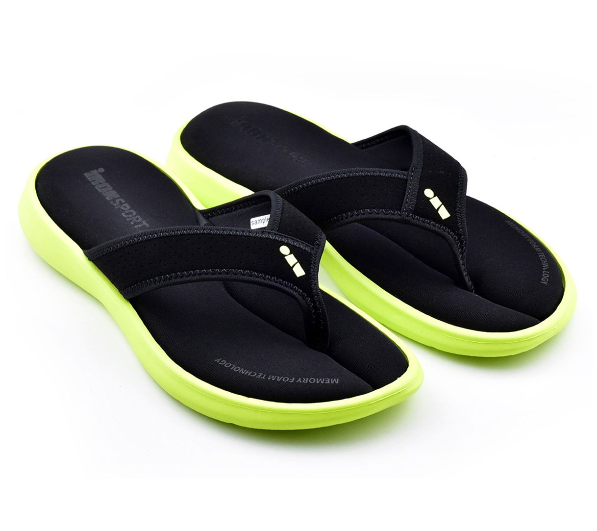 izod men's memory foam sandal
