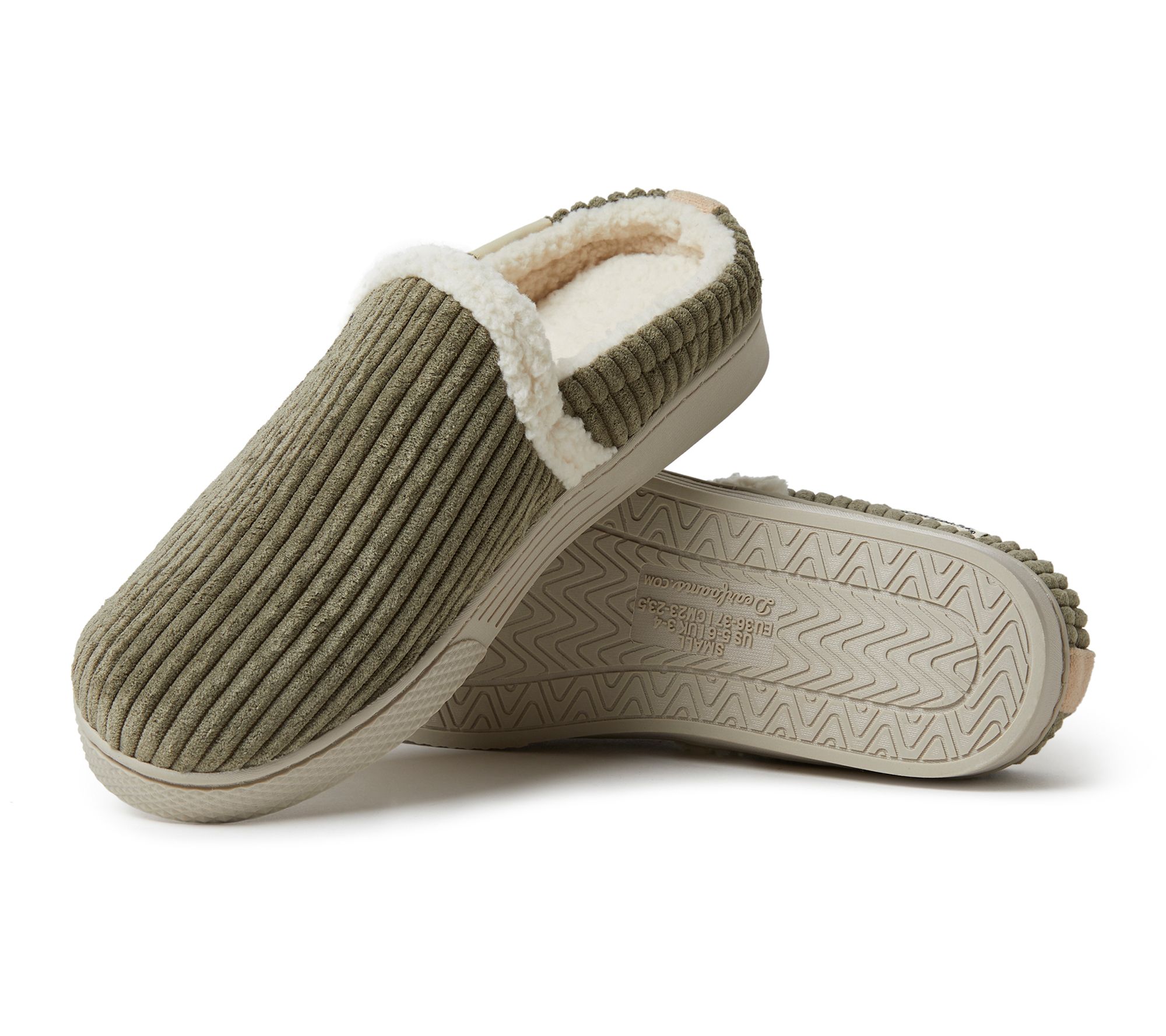 dearfoam corduroy slippers