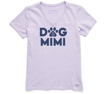 Life is Good Women's Dog Mimi Crusher Tee - A460968