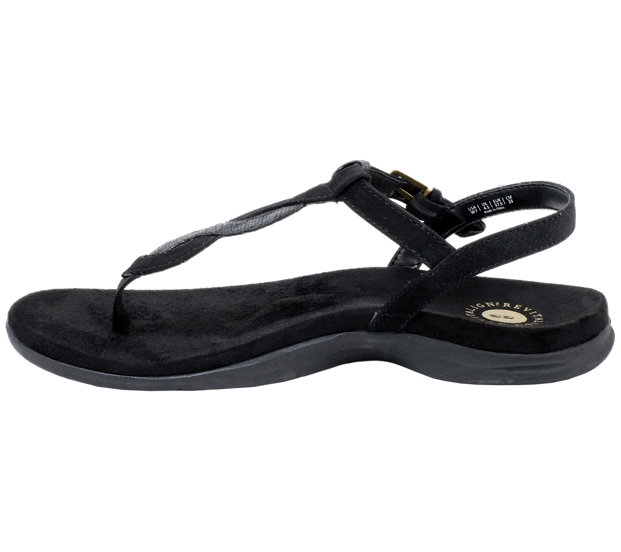 Revitalign Adjustable Orthotic Sandals - Heron-Bar - QVC.com