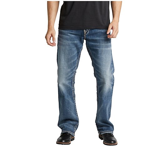 Silver Jeans Co. Mens Zac Relaxed Fit StraightLeg Jeans-LD191
