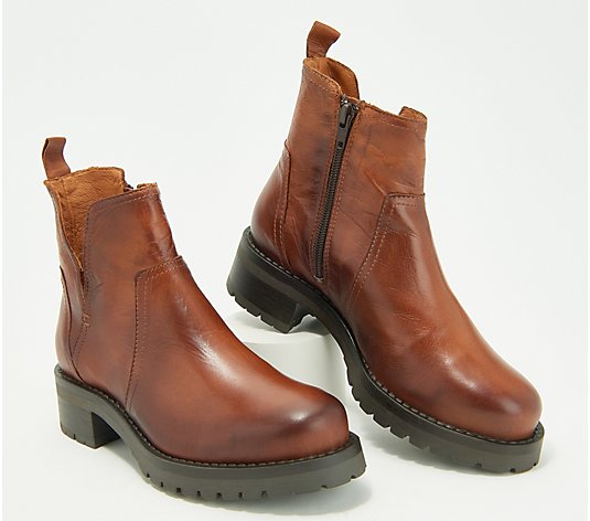 Miz Mooz Leather Ankle Boots - Poolie