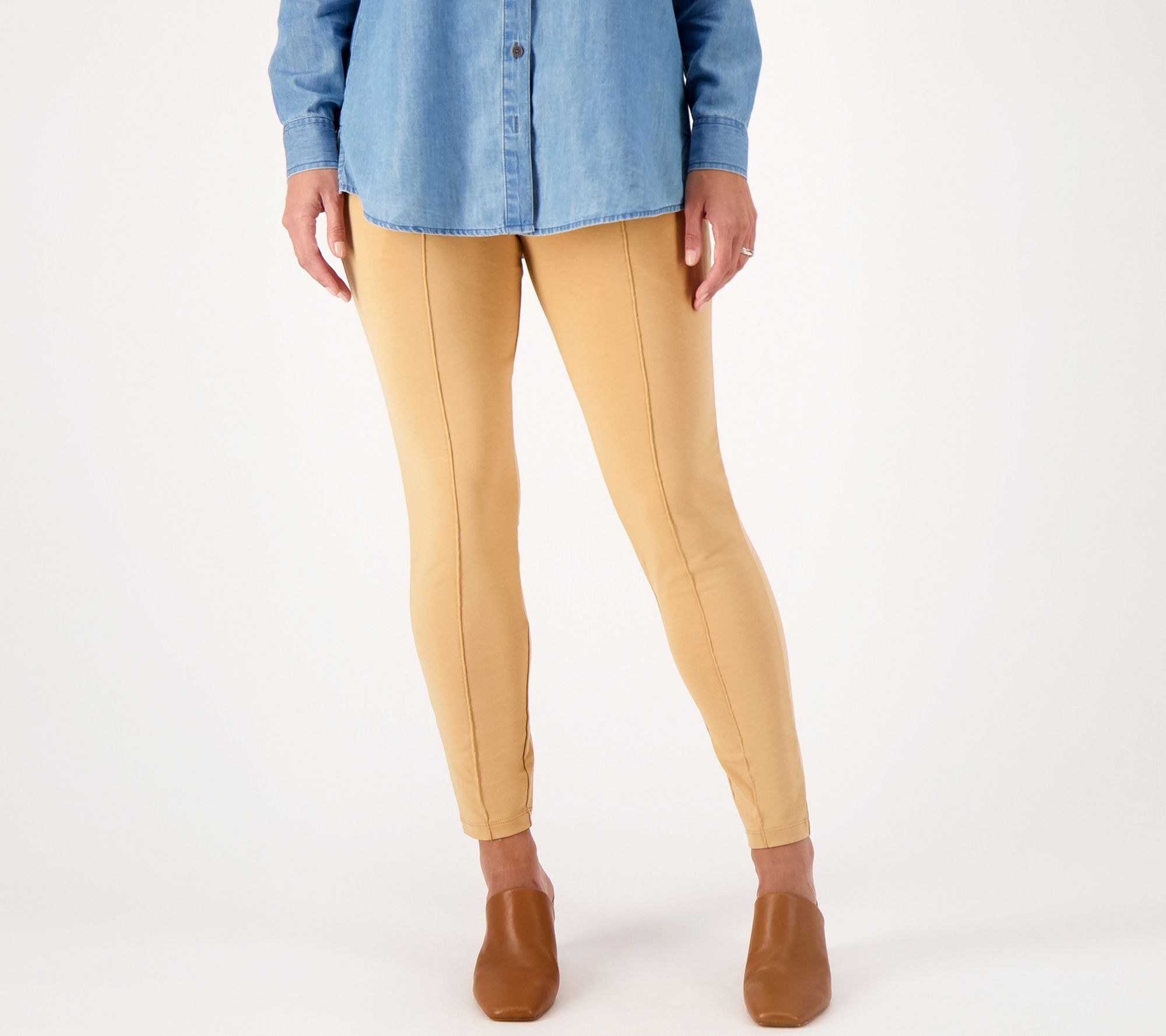 Women with Control Regular Tummy Control Travel Slim Leg Pants