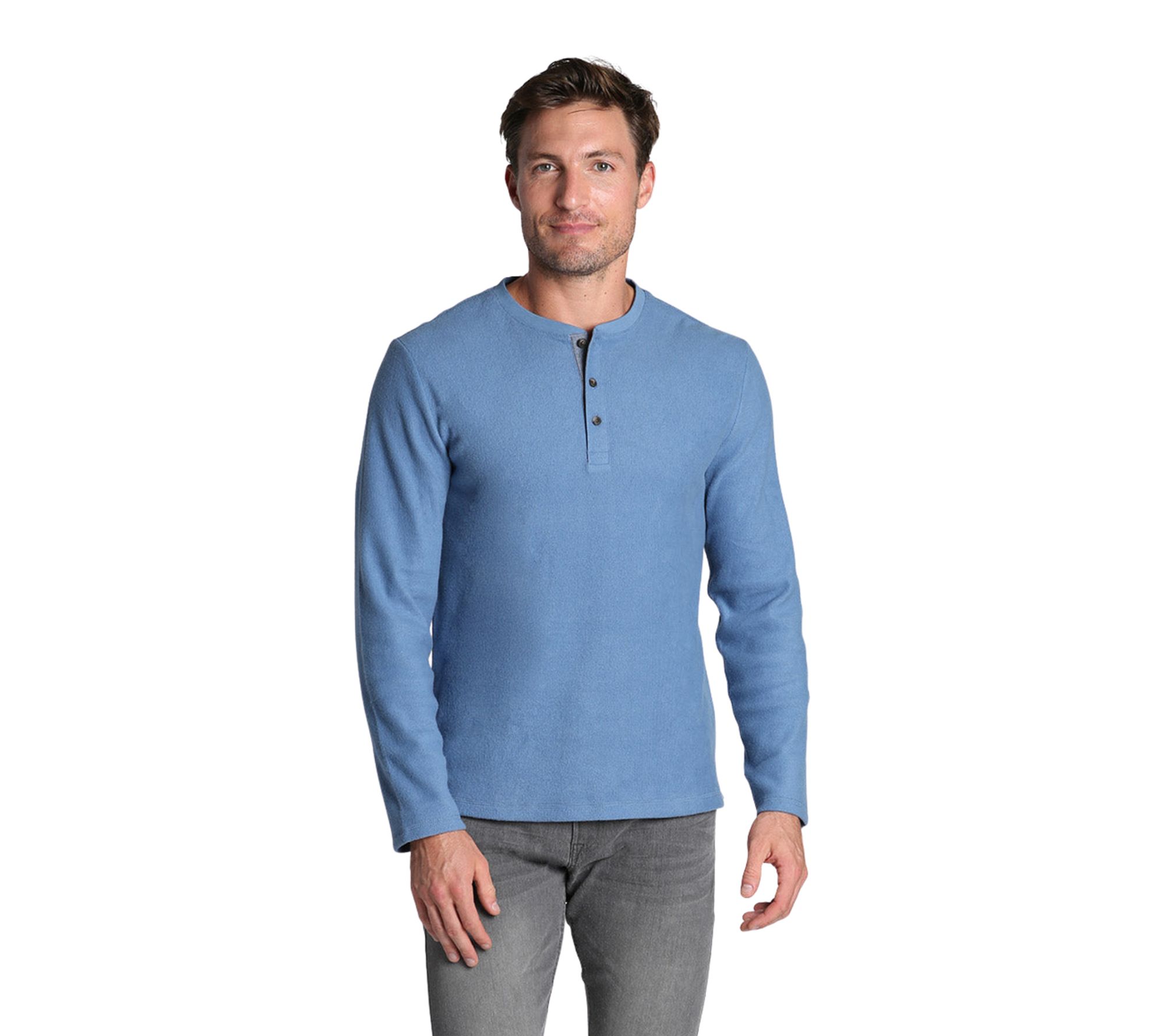 Jachs NY Brushed Waffle Fleece Henley