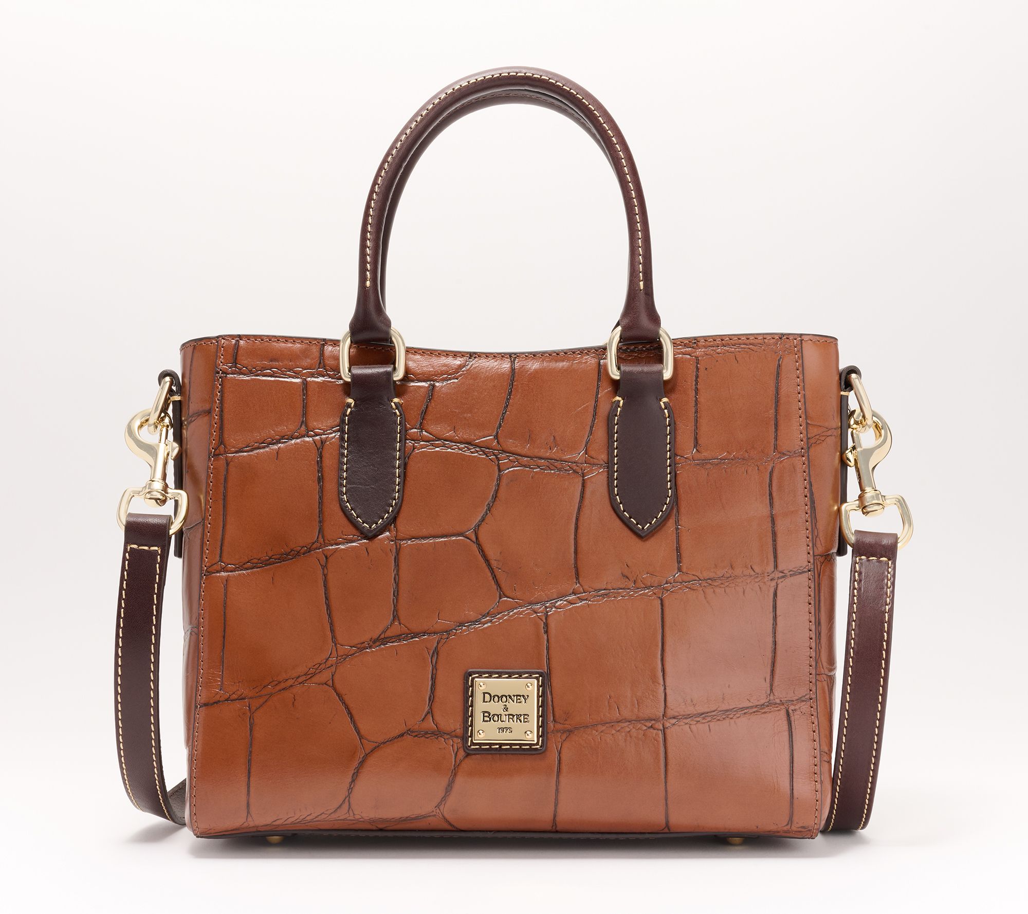 Dooney & Bourke Denison Croco Top Handle Tote