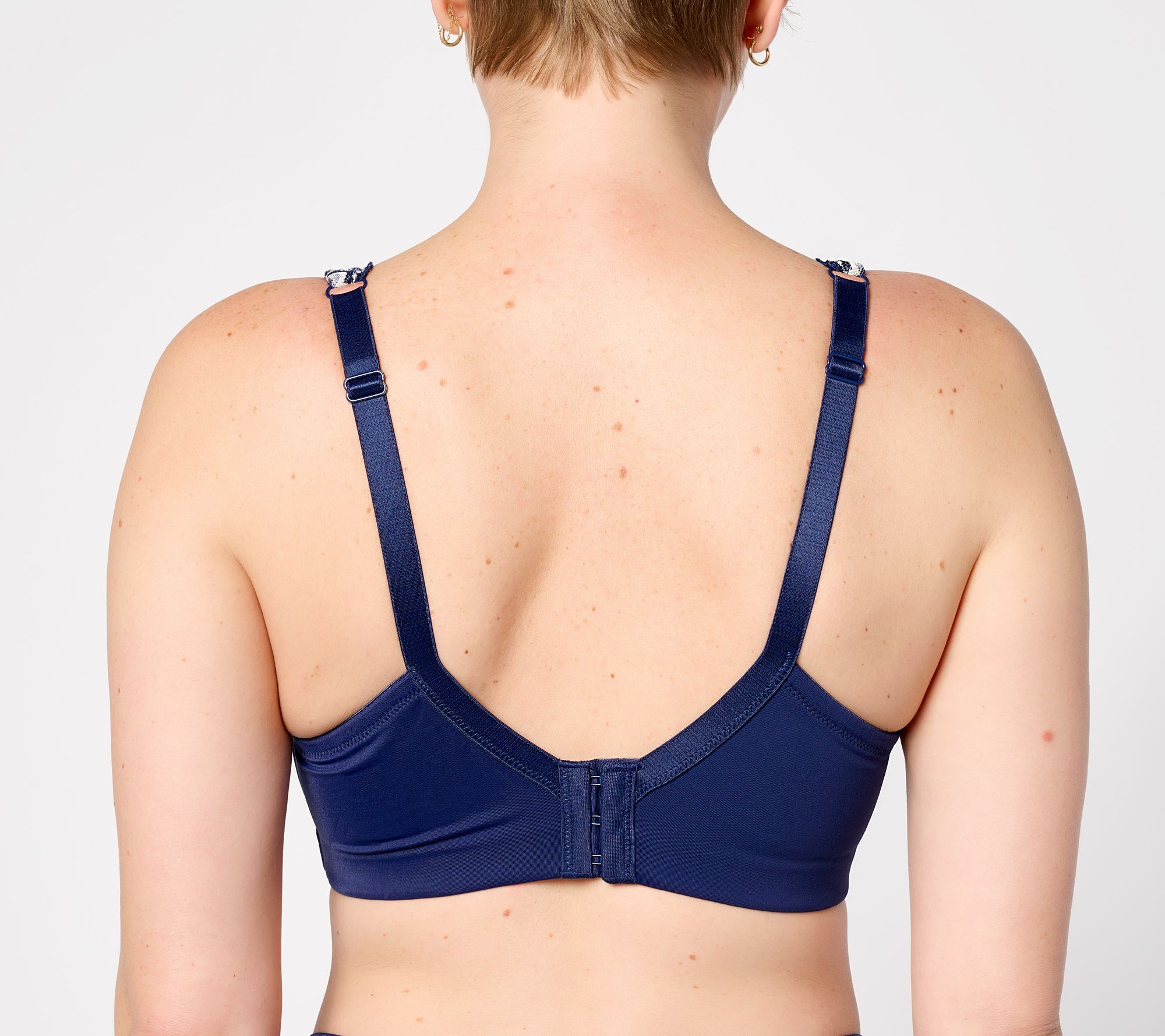 Breezies Full Coverage Molded Cup Two Toned Bra - QVC.com