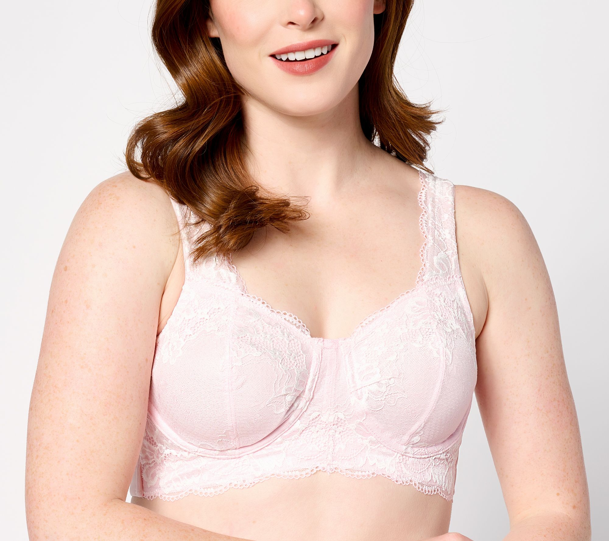 Breezies Floral Lace Underwire Support Bra 