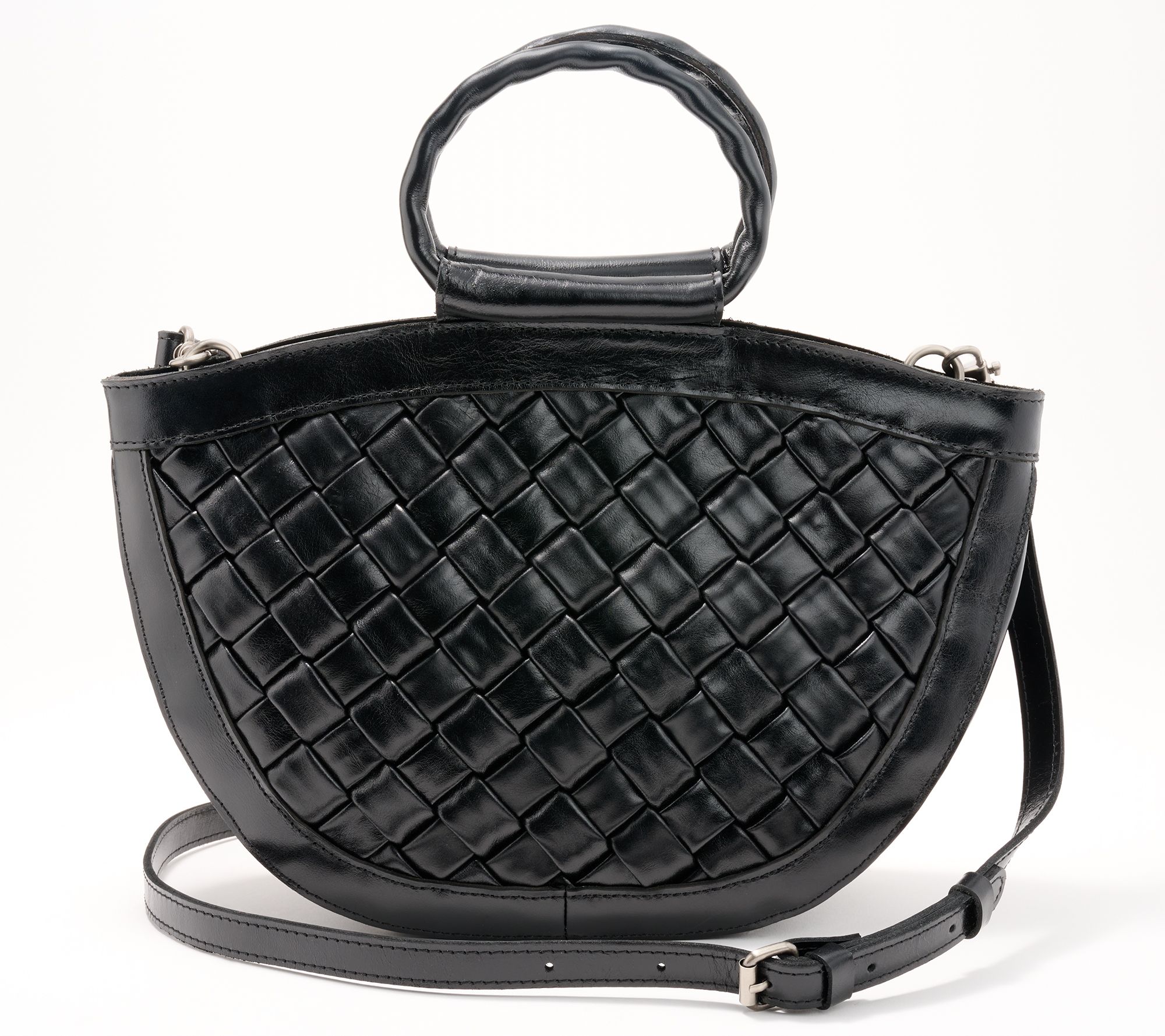 NEW!!!! hotsell Patricia Nash Leather/Woven Satchel Bag