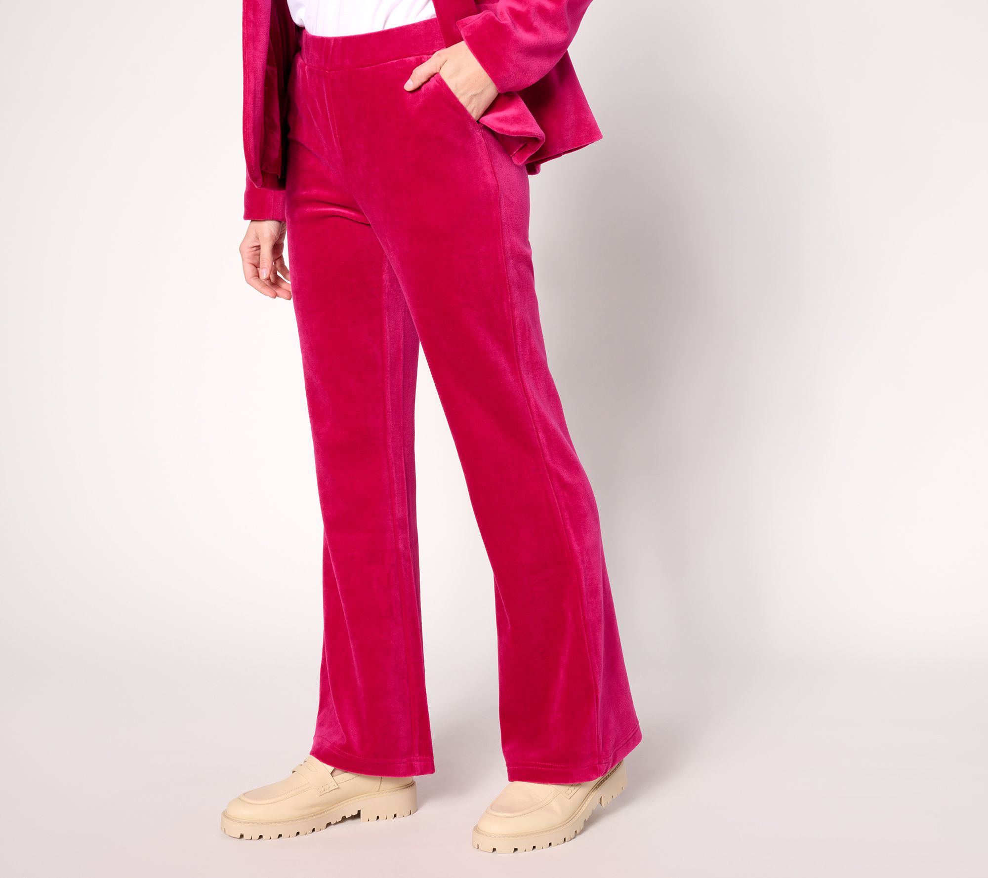 Studio Park x Shawn Killinger Velveteen Flare Pant - QVC.com