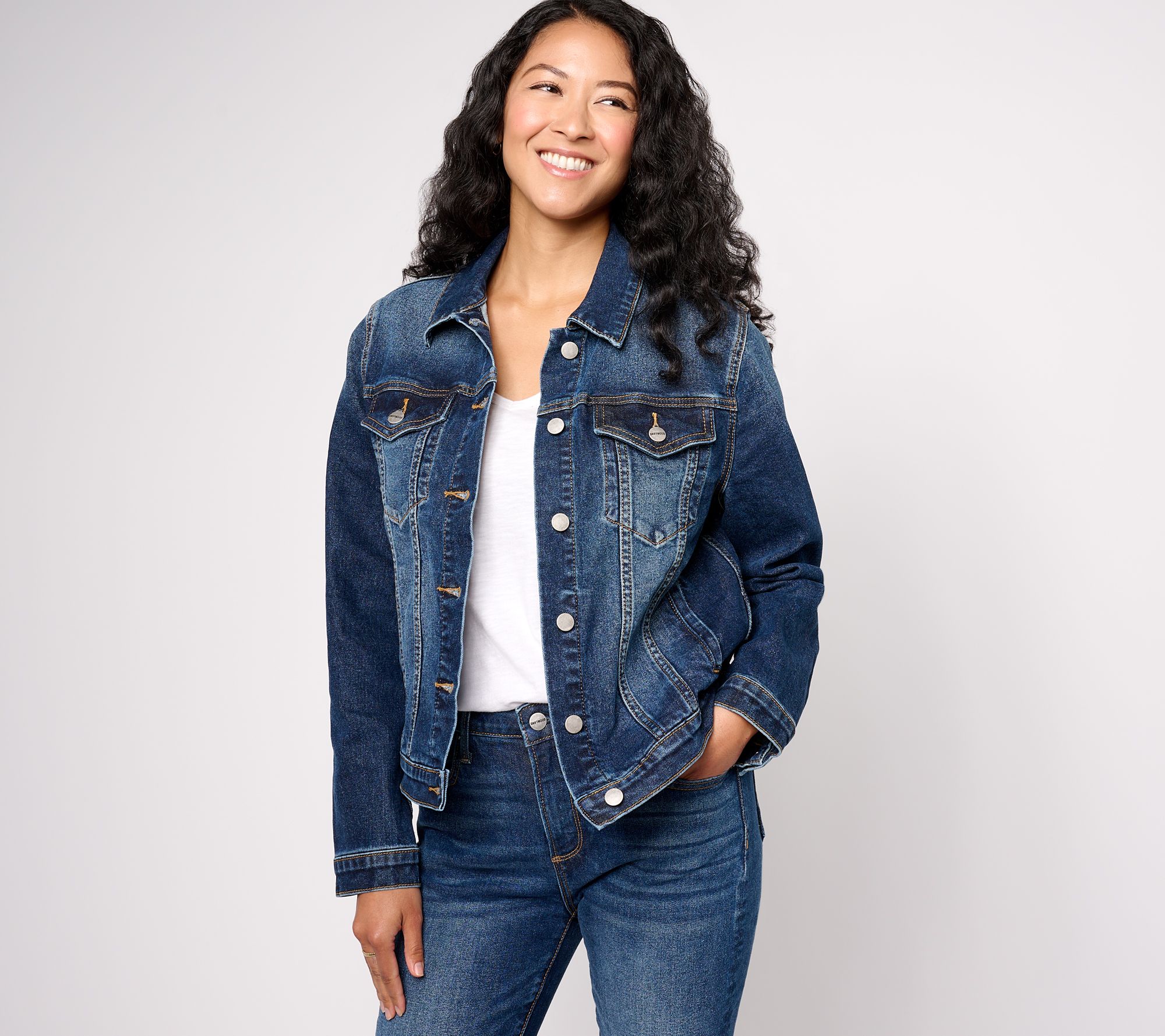 As Is Driftwood Jeans Denim Jacket Dark Vintage