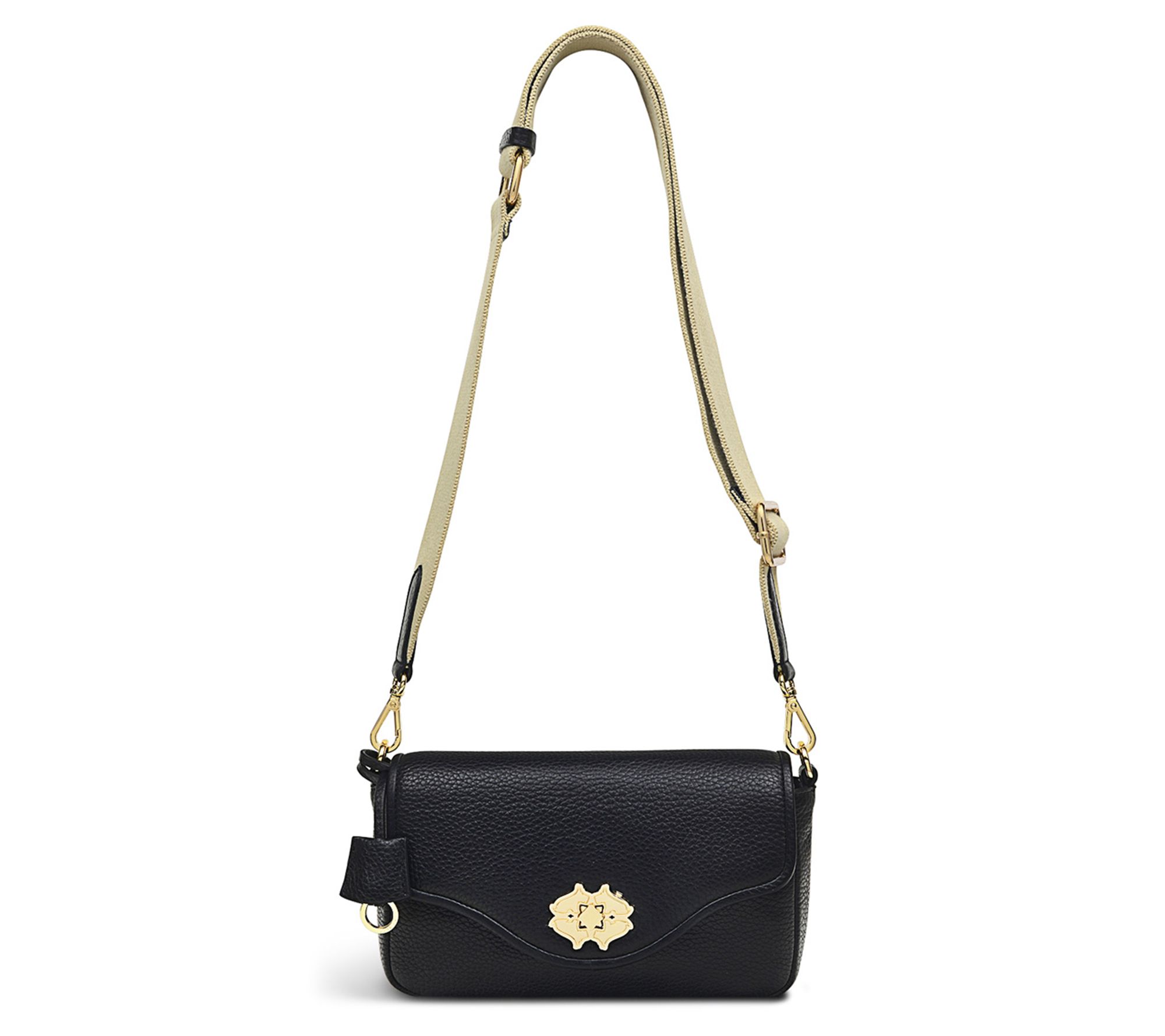 Burton Way Black Small Flapover Crossbody Bag by Radley London