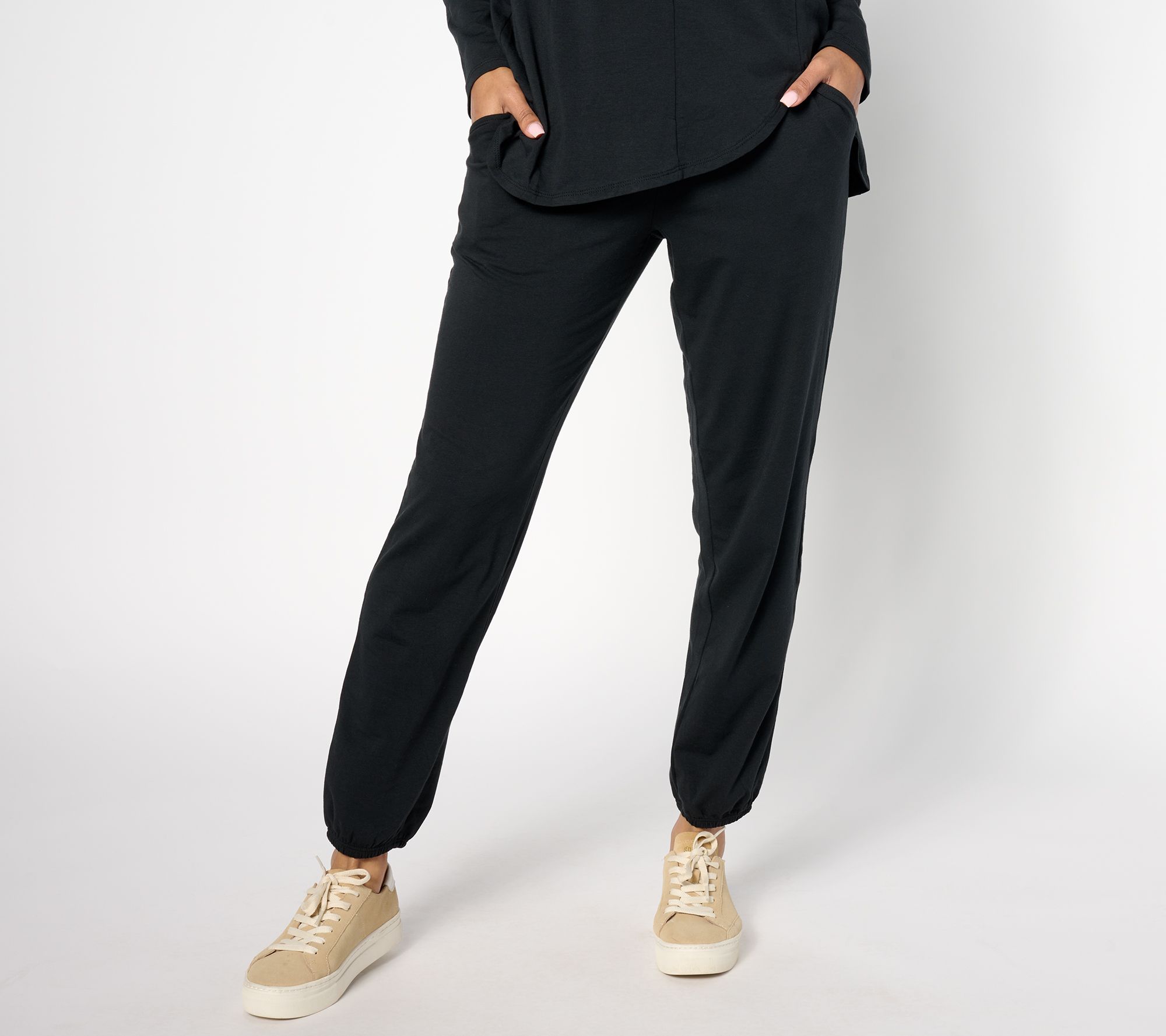 AnyBody Lounge Cozy Knit Ruched Pant 