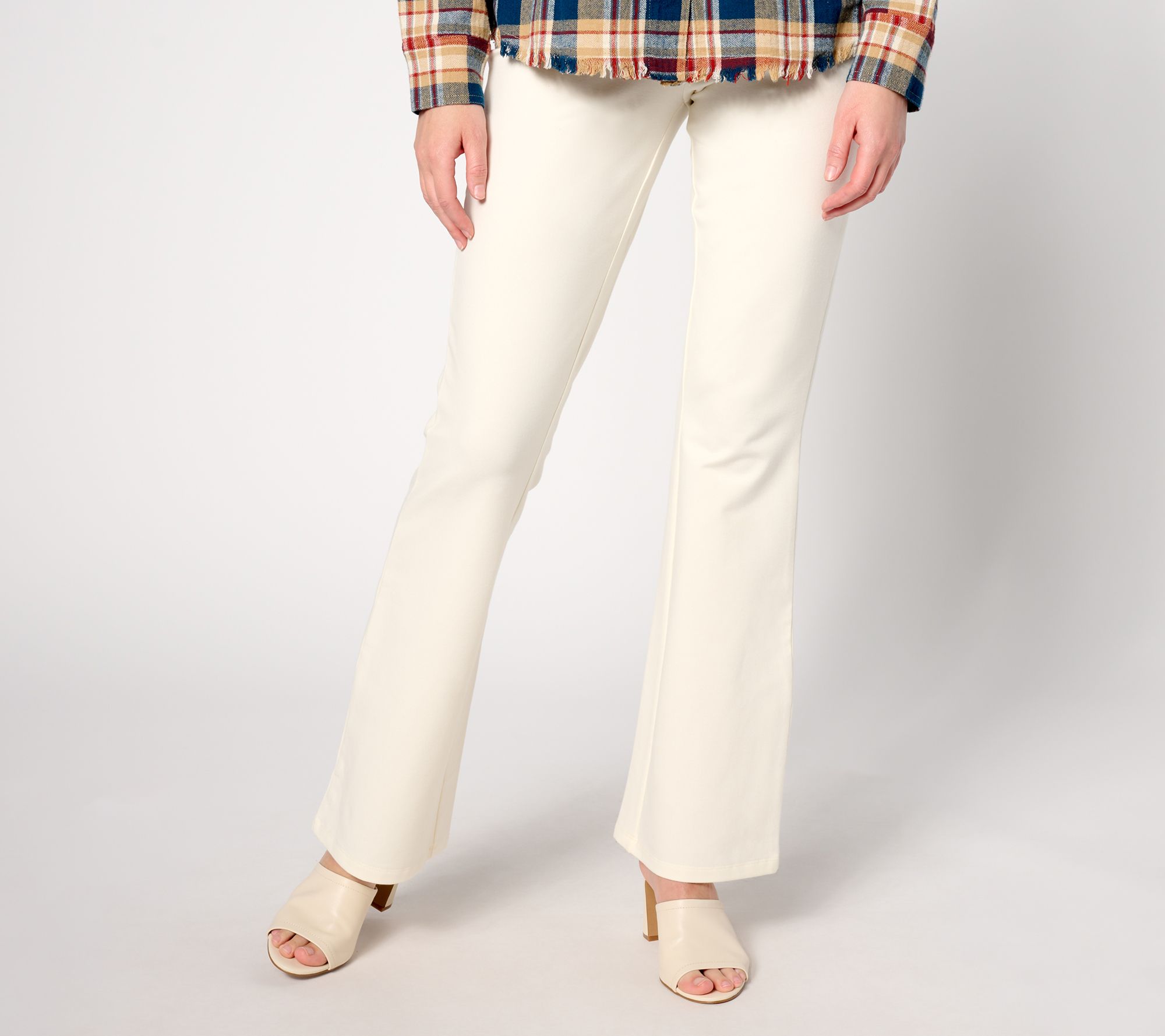 "As Is" Women with Control Regular Pull On Slim Bootcut Pants