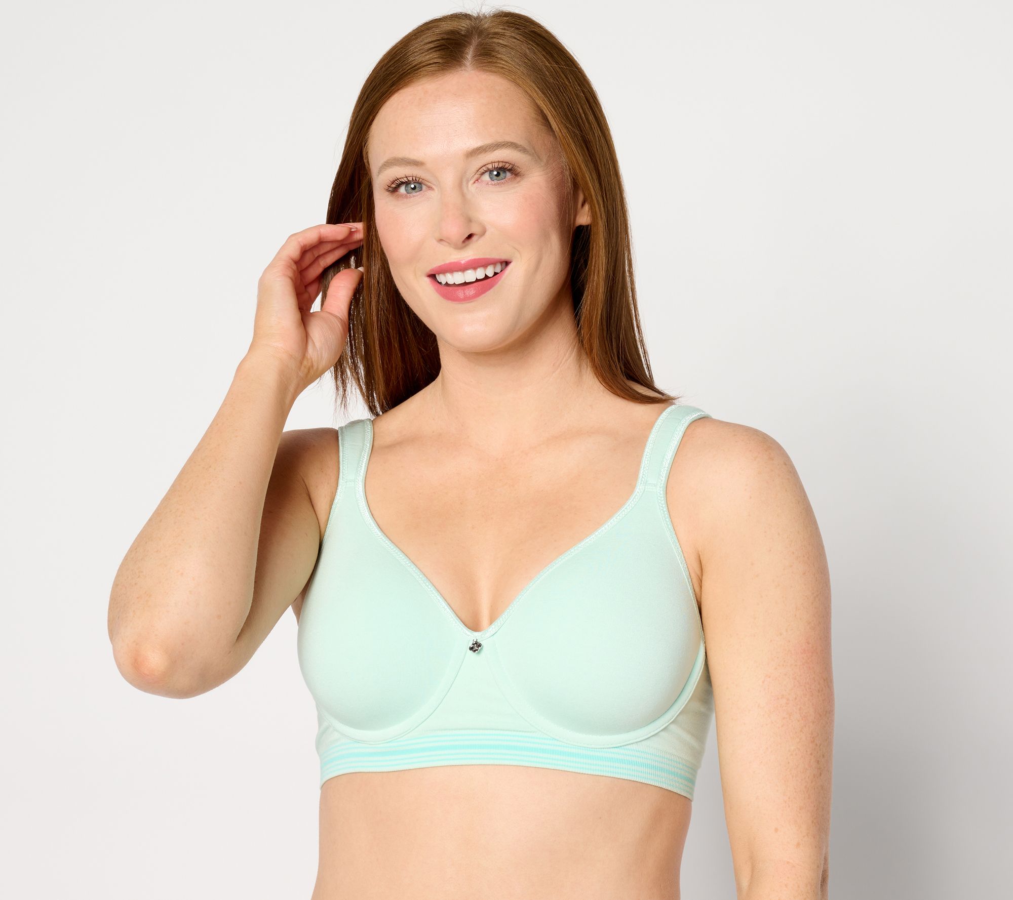 "As Is" Breezies Comfort Breeze Underwire T-Shirt Bra