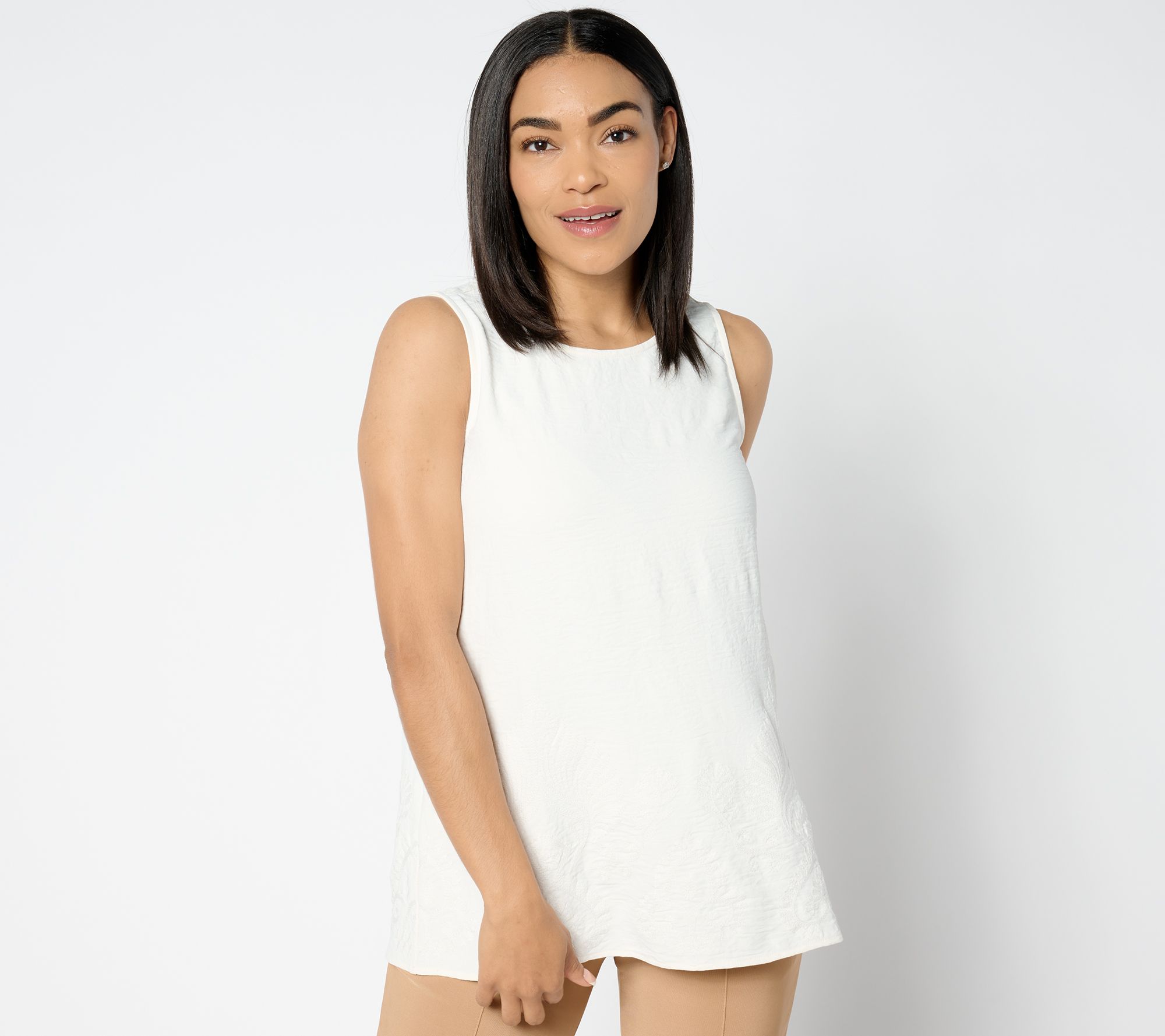 "As Is" Attitudes by Renee Embroider Woven Tank