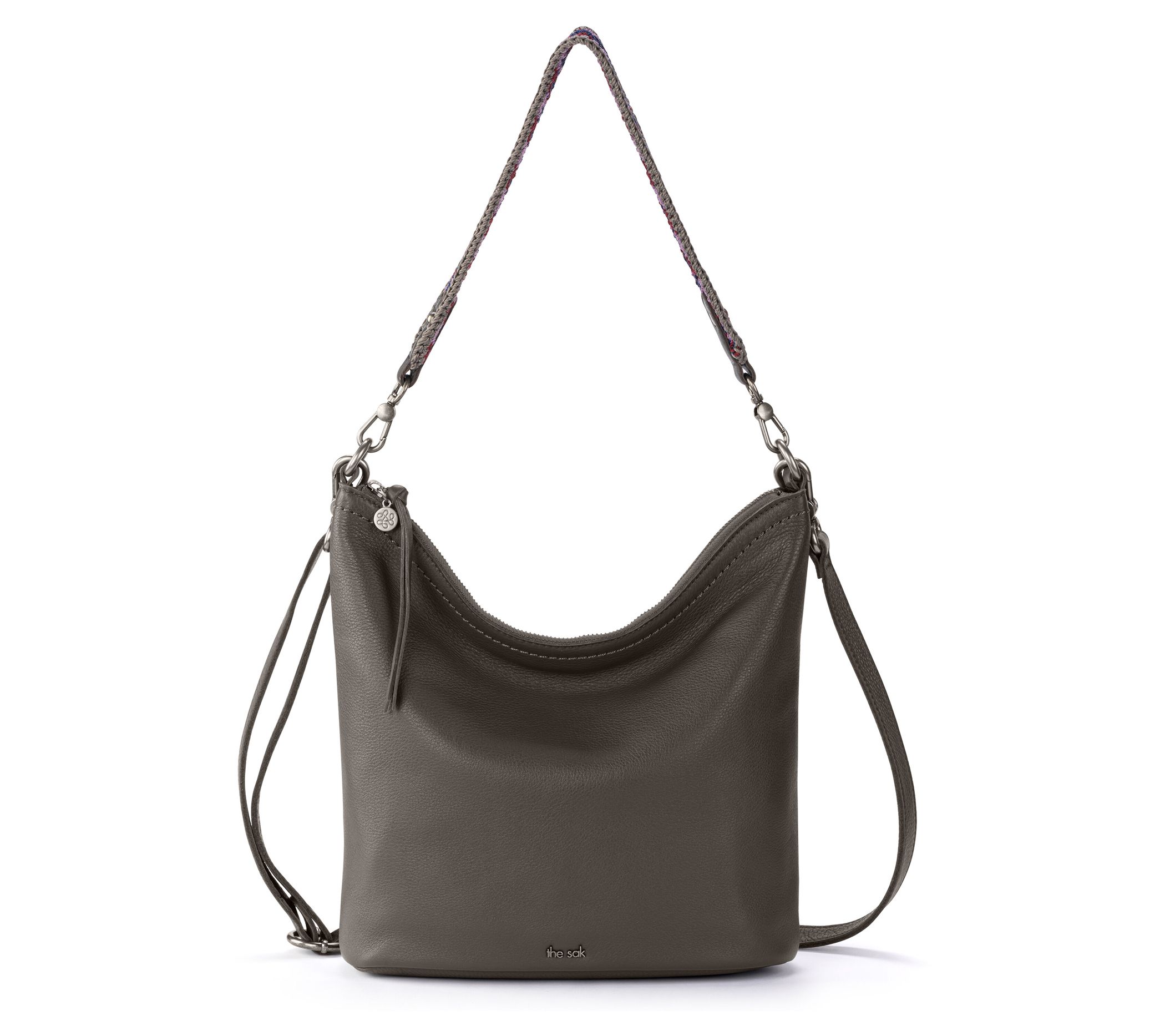 The Sak Jasmine Leather Medium Bucket Crossbody