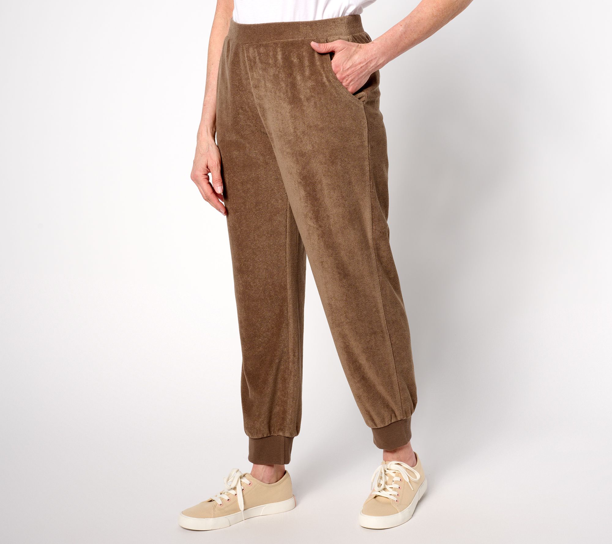 Martha Stewart Signature Petite Knit Jogger Ankle Pants