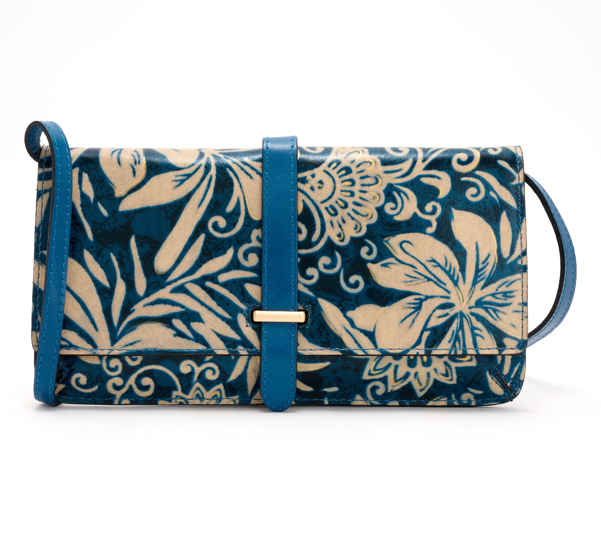 Patricia Nash Leather Perissa Clutch with Crossbody Strap