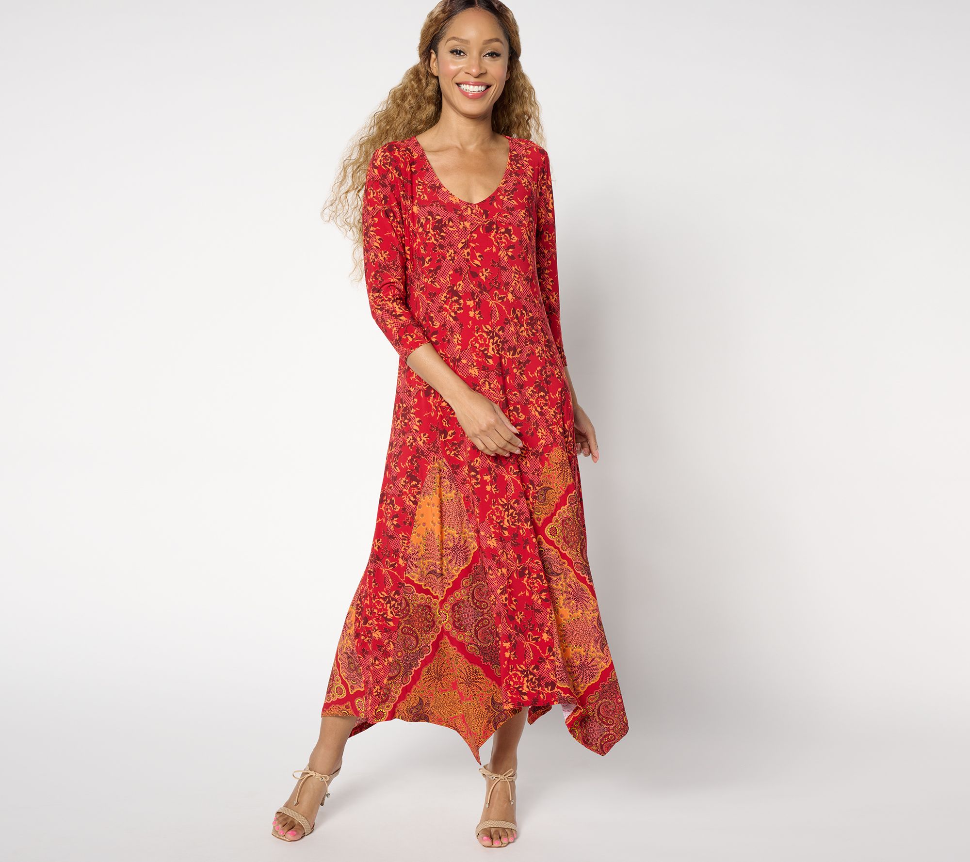 "As Is" Attitudes by Renee Como Jersey Petite Maxi Dress